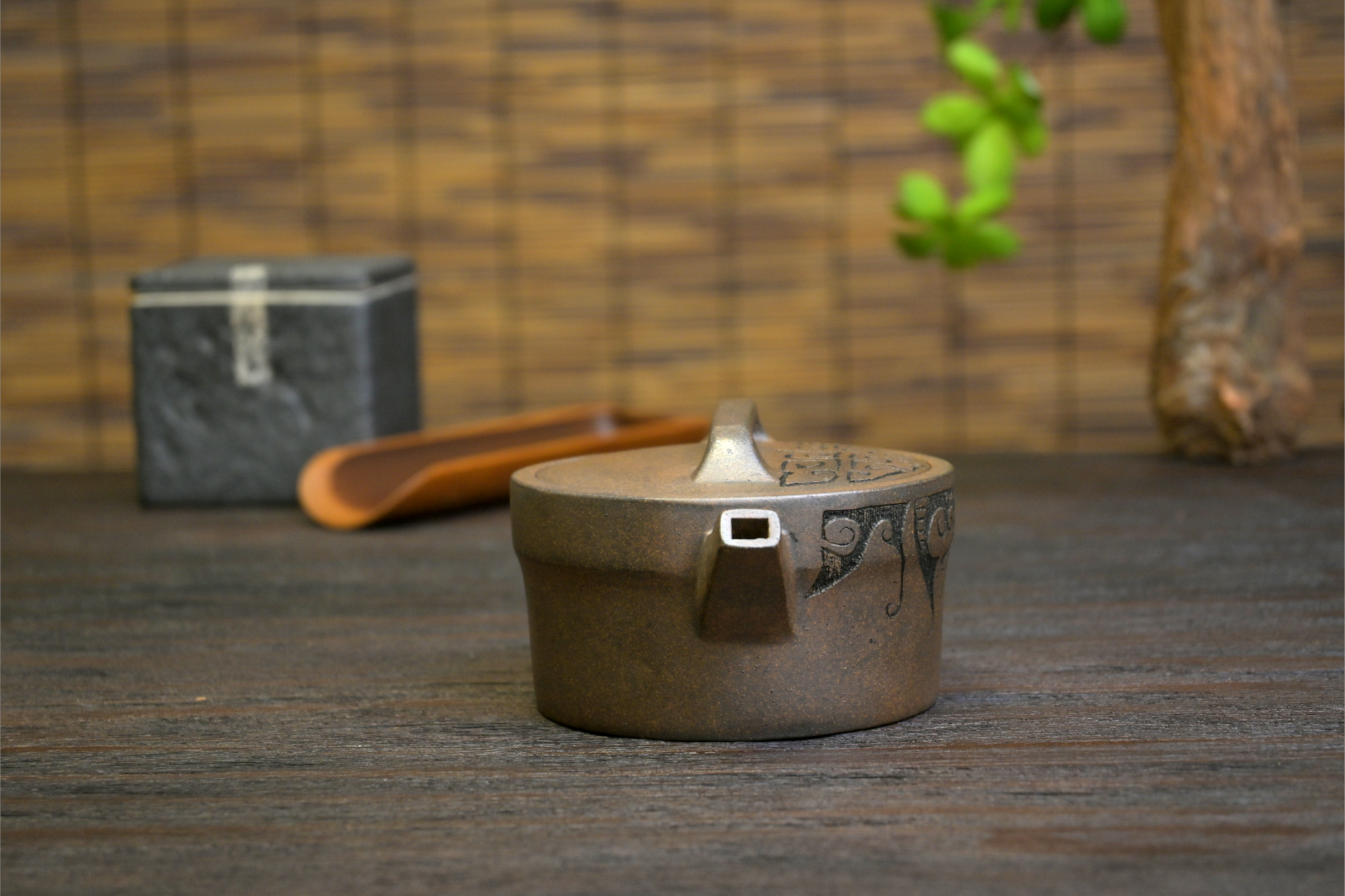 collectible art teapot yixing – Yixing Hand-carved Wood-Fired Purple Clay Teapot by Kungfuyang