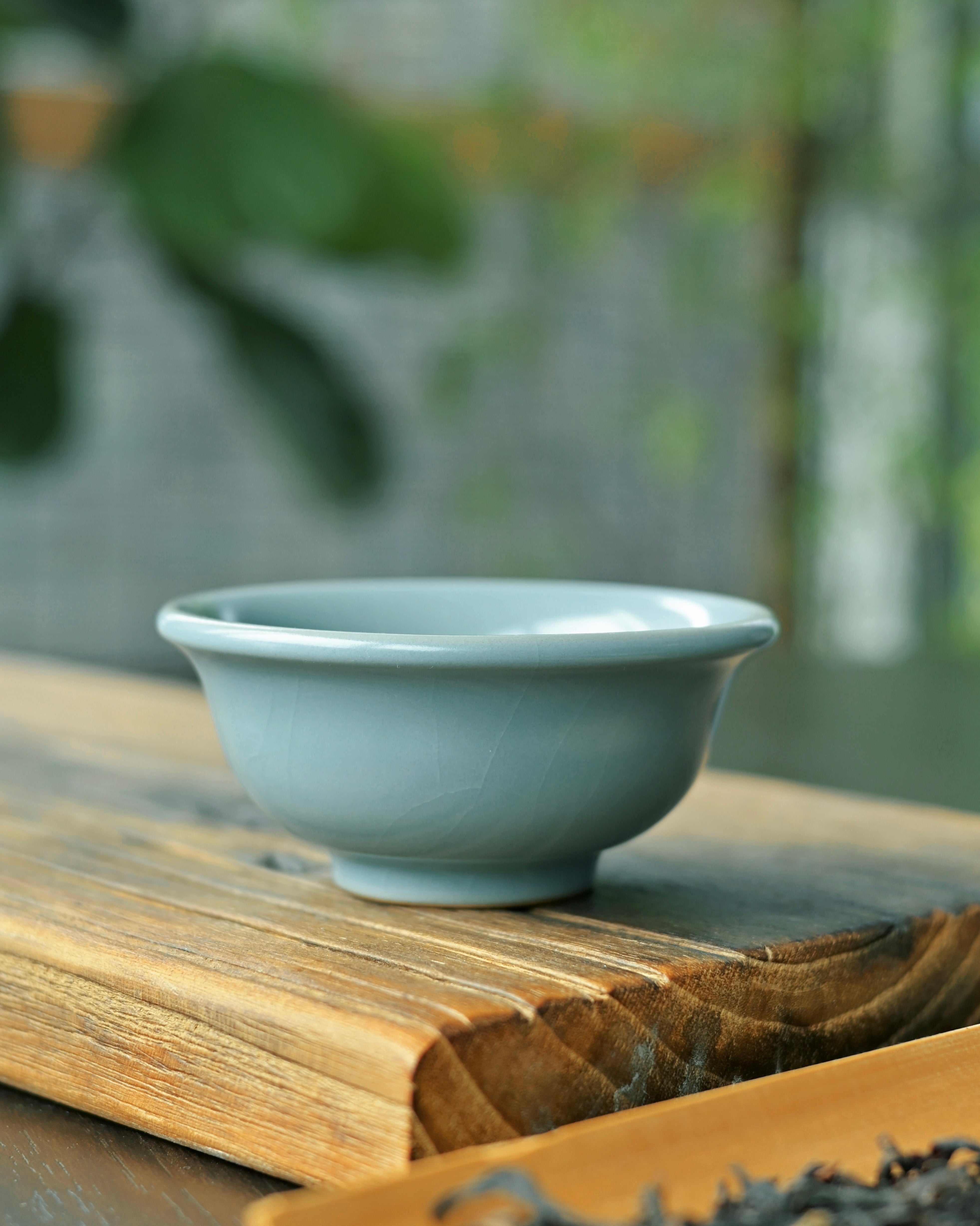 Ru celadon cup featuring traditional ring-foot technique and smooth sky-blue monochrome glaze by Kungfuyang