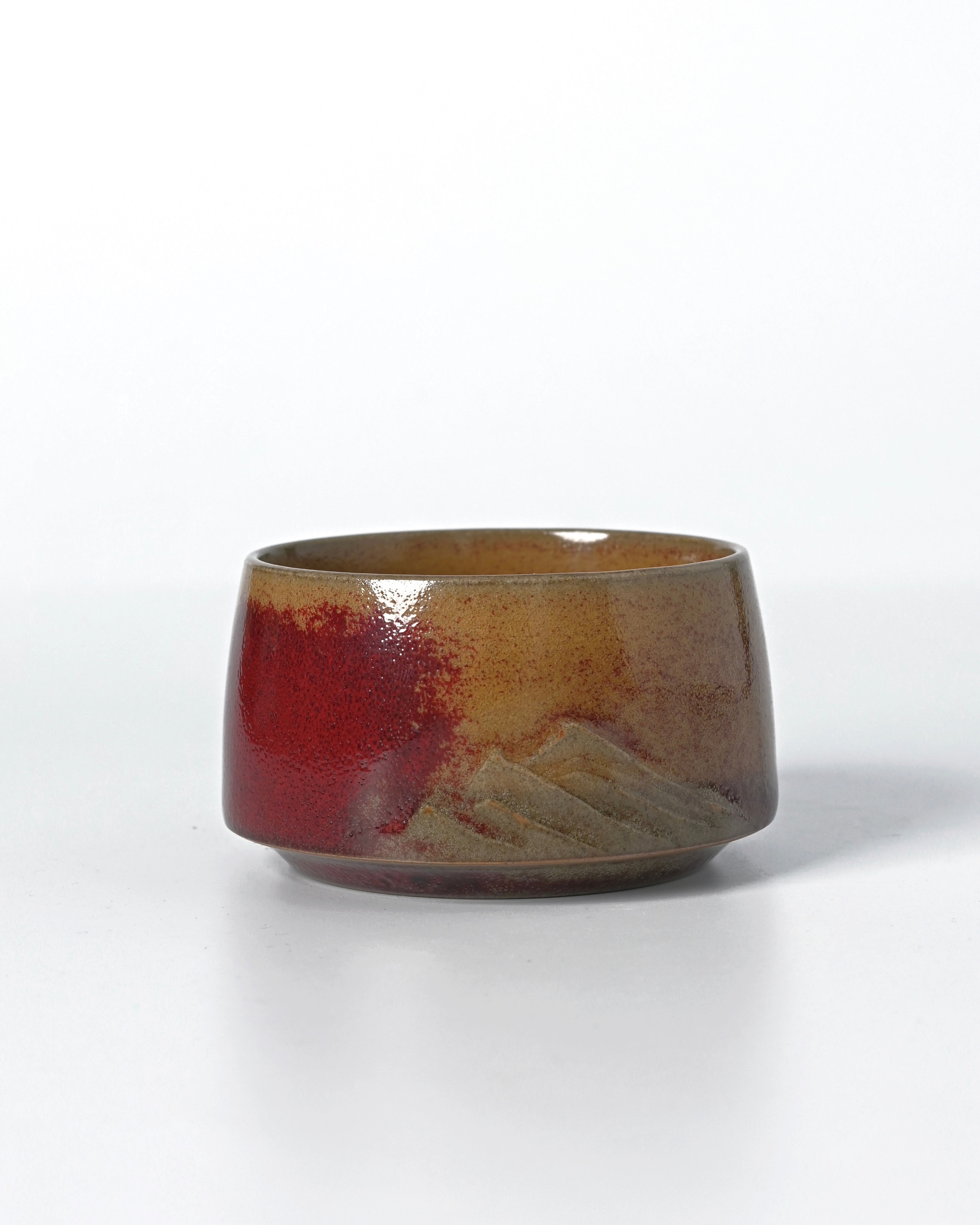 Jun porcelain with distinctive rooster-blood red glaze created through natural kiln transformation at 1350°C by Kungfuyang