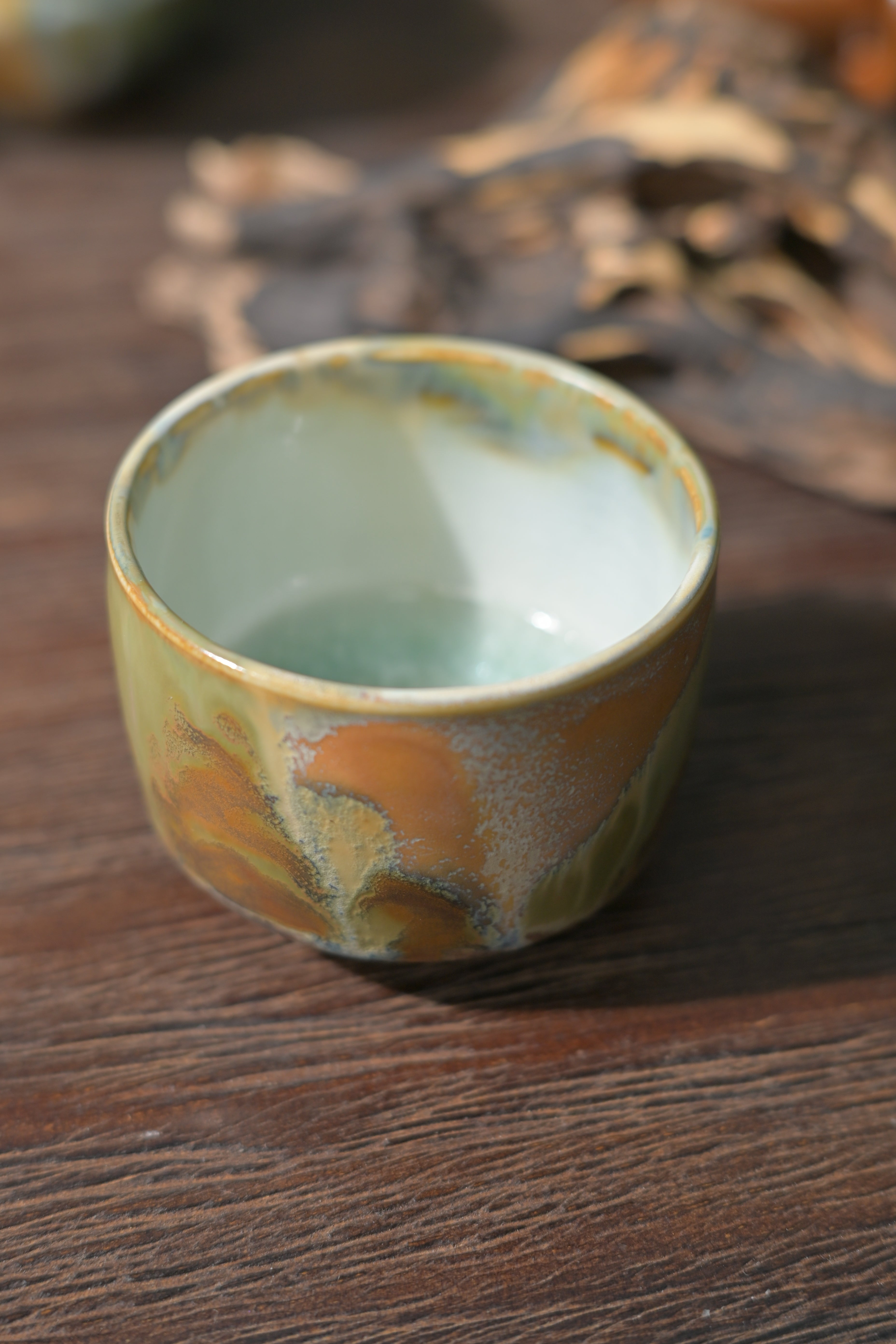 Kungfuyang Unique Piece Jingdezhen Handmade Underglaze Colored Teacup, product view 14