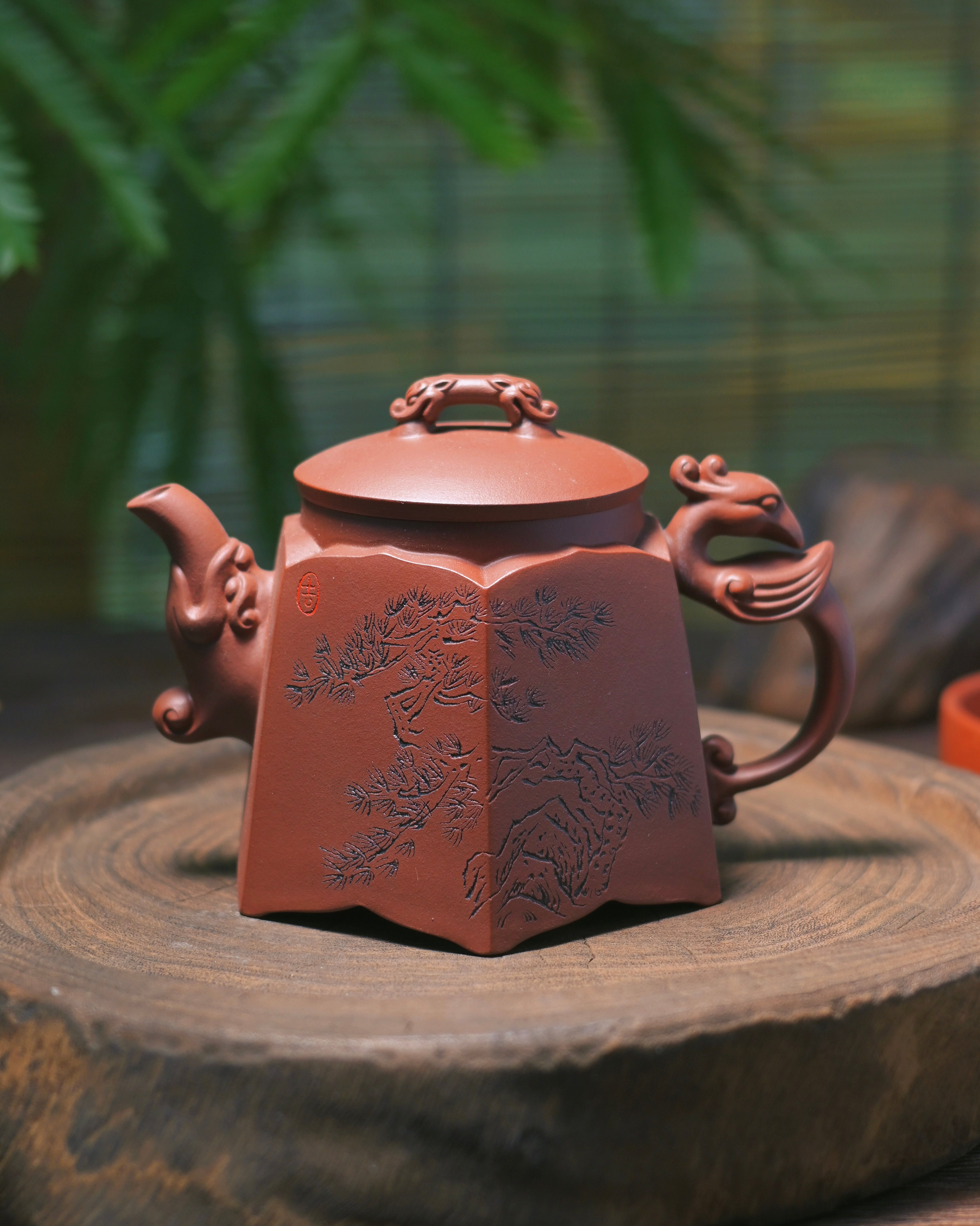 Kungfuyang Yixing Zhuni Clay Hexagonal Teapot 400ml, detail 2
