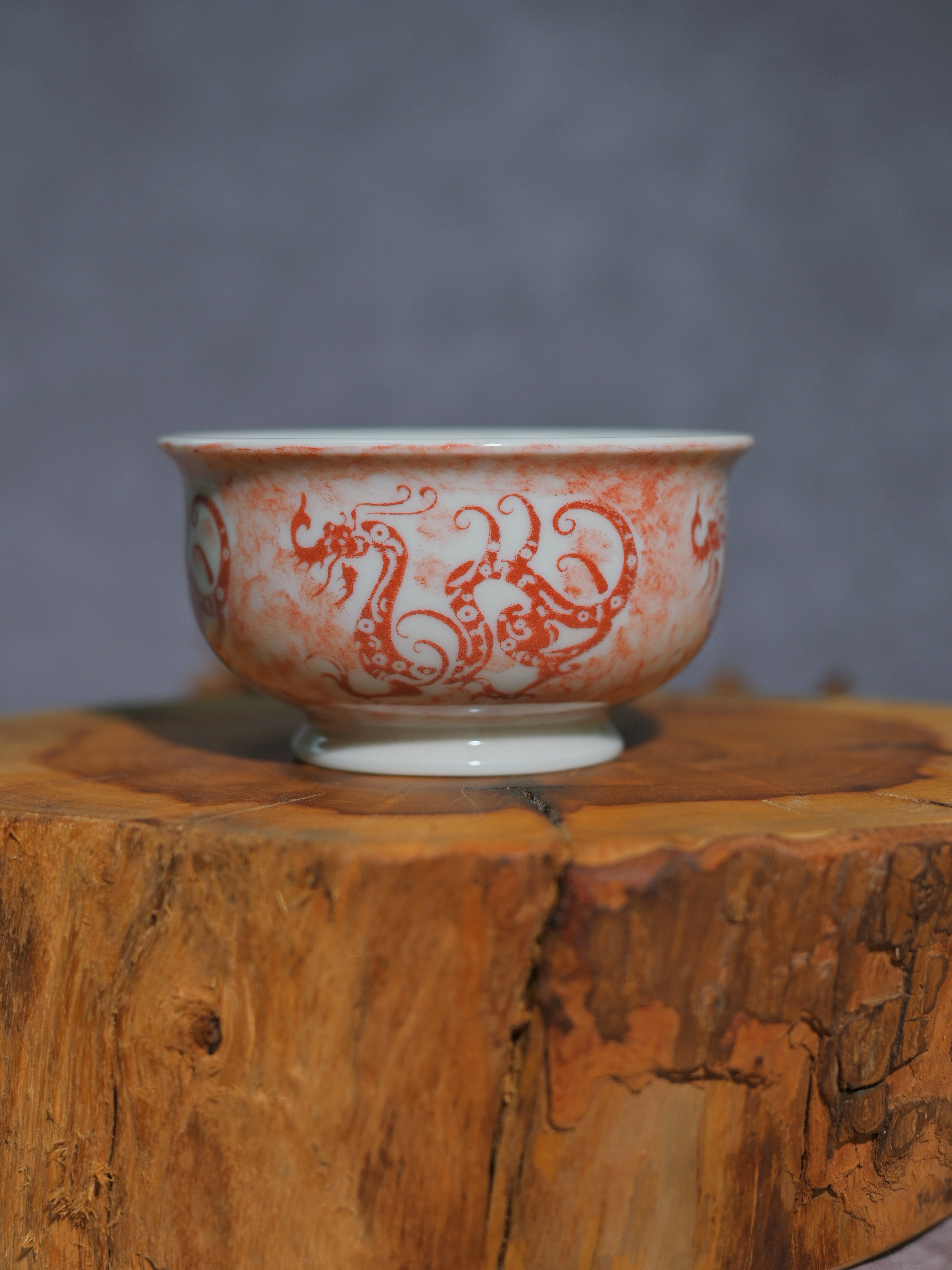 Kungfuyang Unique Piece Jingdezhen Hand-Painted Underglaze Teacup 80ml, product view 4
