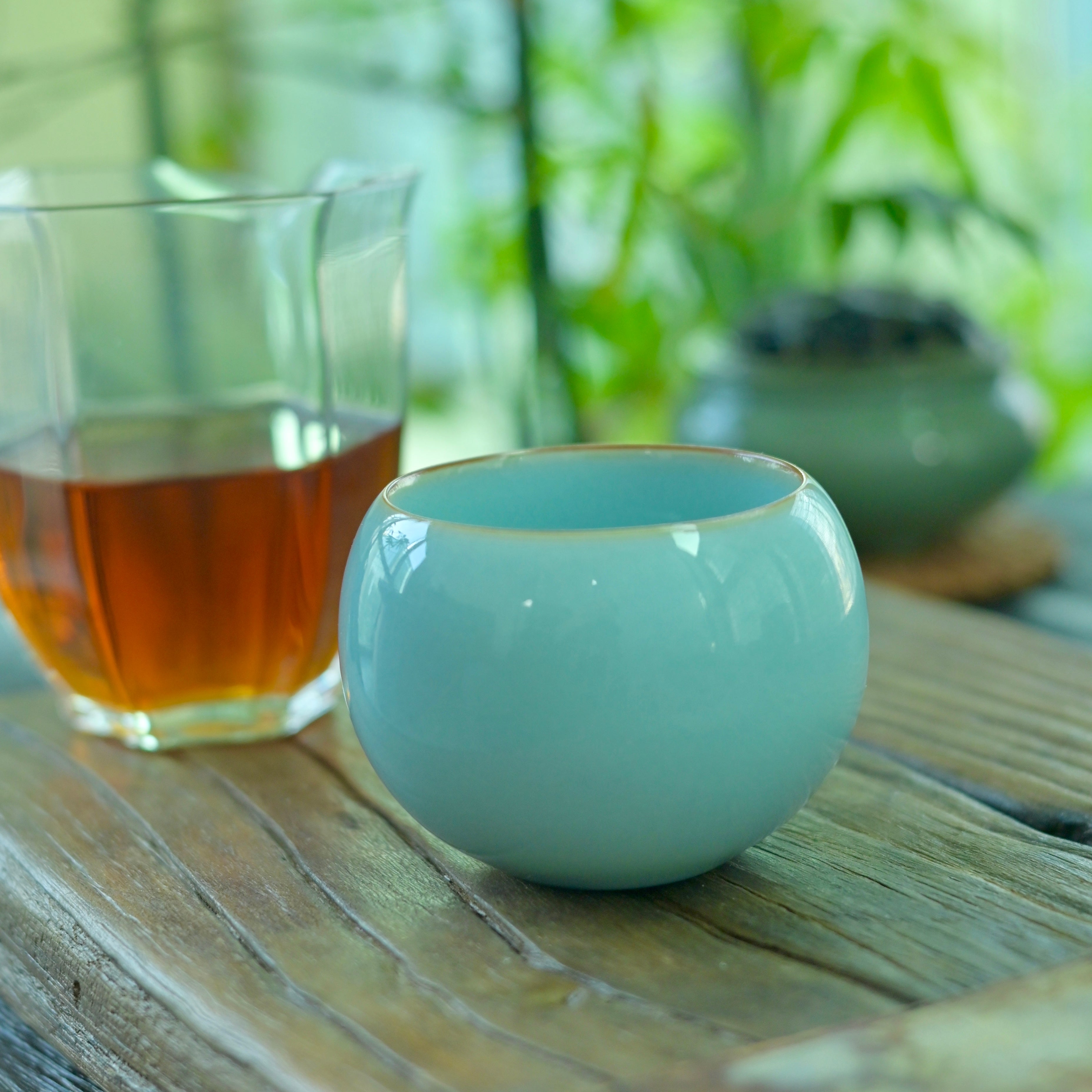 dragon egg tea cup – “Dragon Egg” Ru Porcelain Host Teacup by Kungfuyang