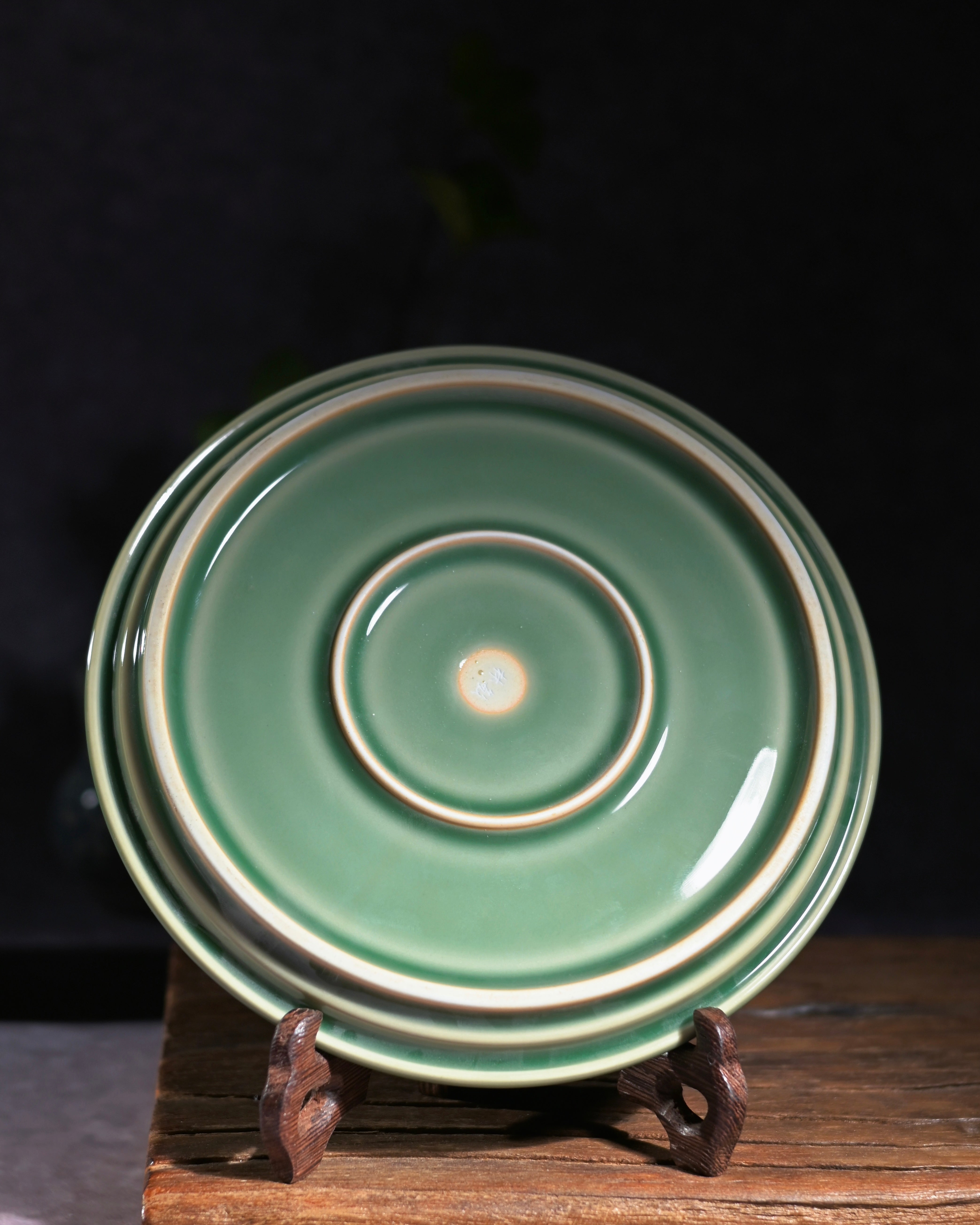 dry brew tea tray longquan kiln – Longquan Celadon Plum-Green Magnolia Teapot Tray by Kungfuyang