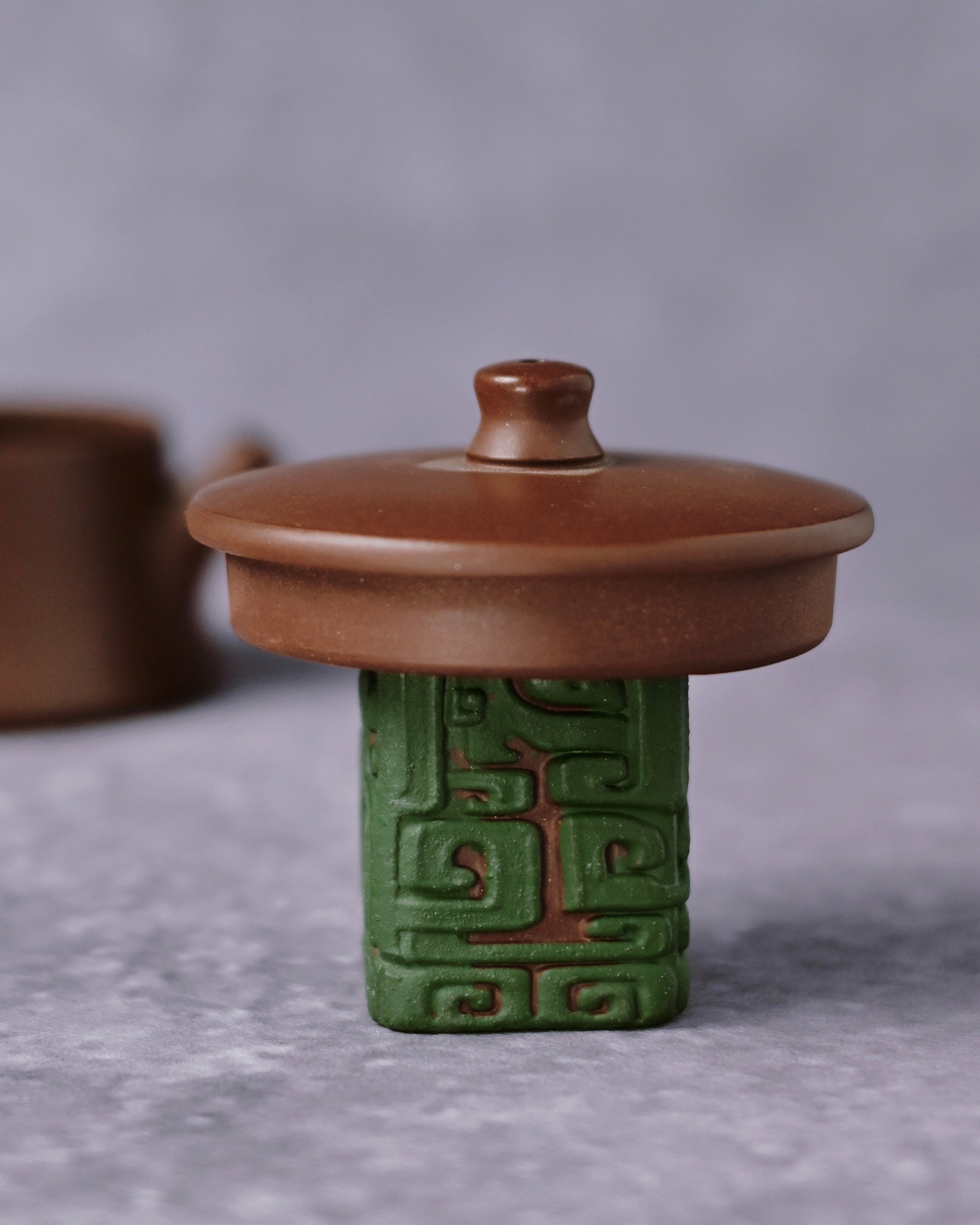 dual function lid holder teapet – Yixing Zisha Zhuni Clay Teapot / Gaiwan Lid Holder by Kungfuyang