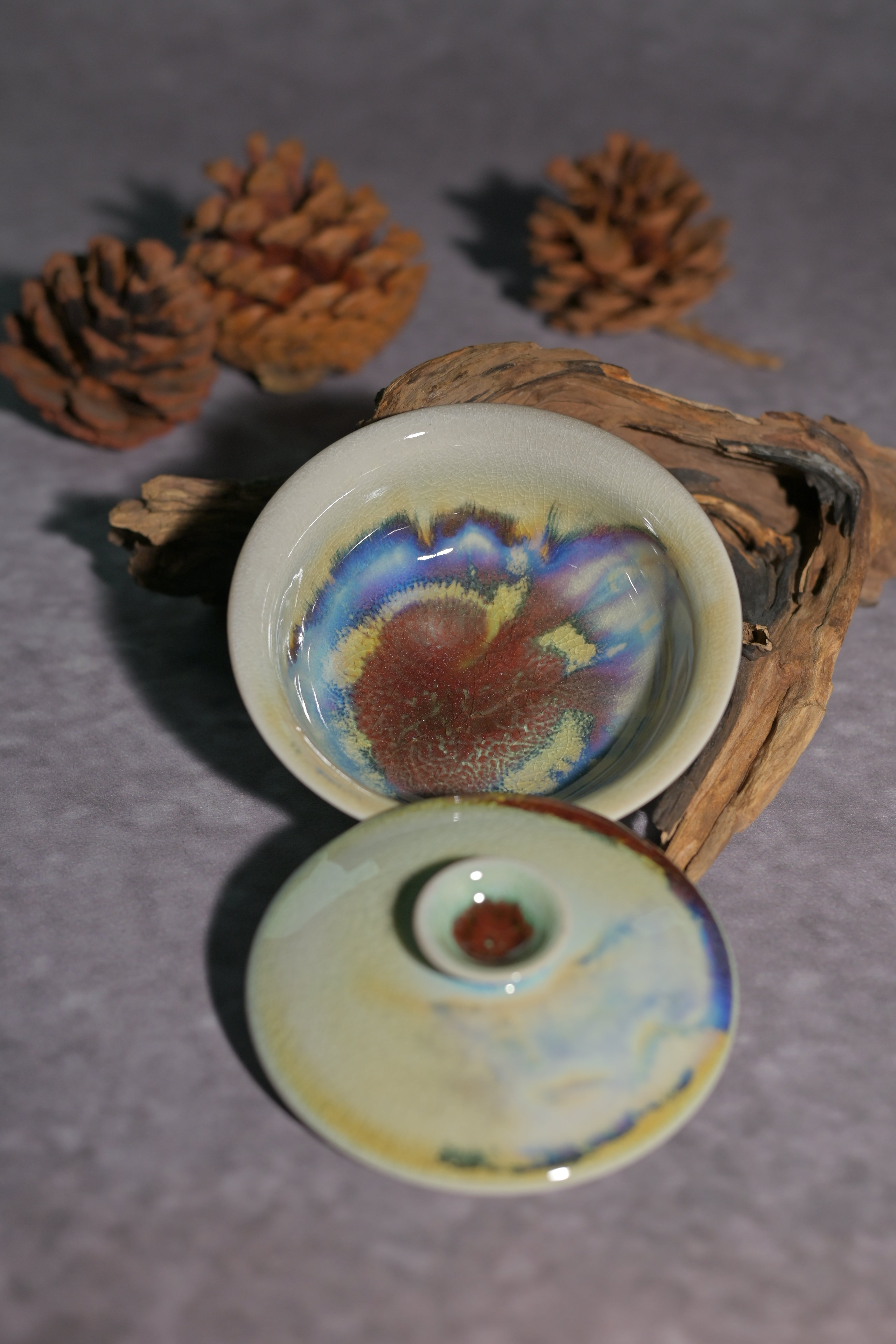 Kungfuyang Unique Piece Wood-Fired "Flat Ingot" Gaiwan 110ml, product view 5