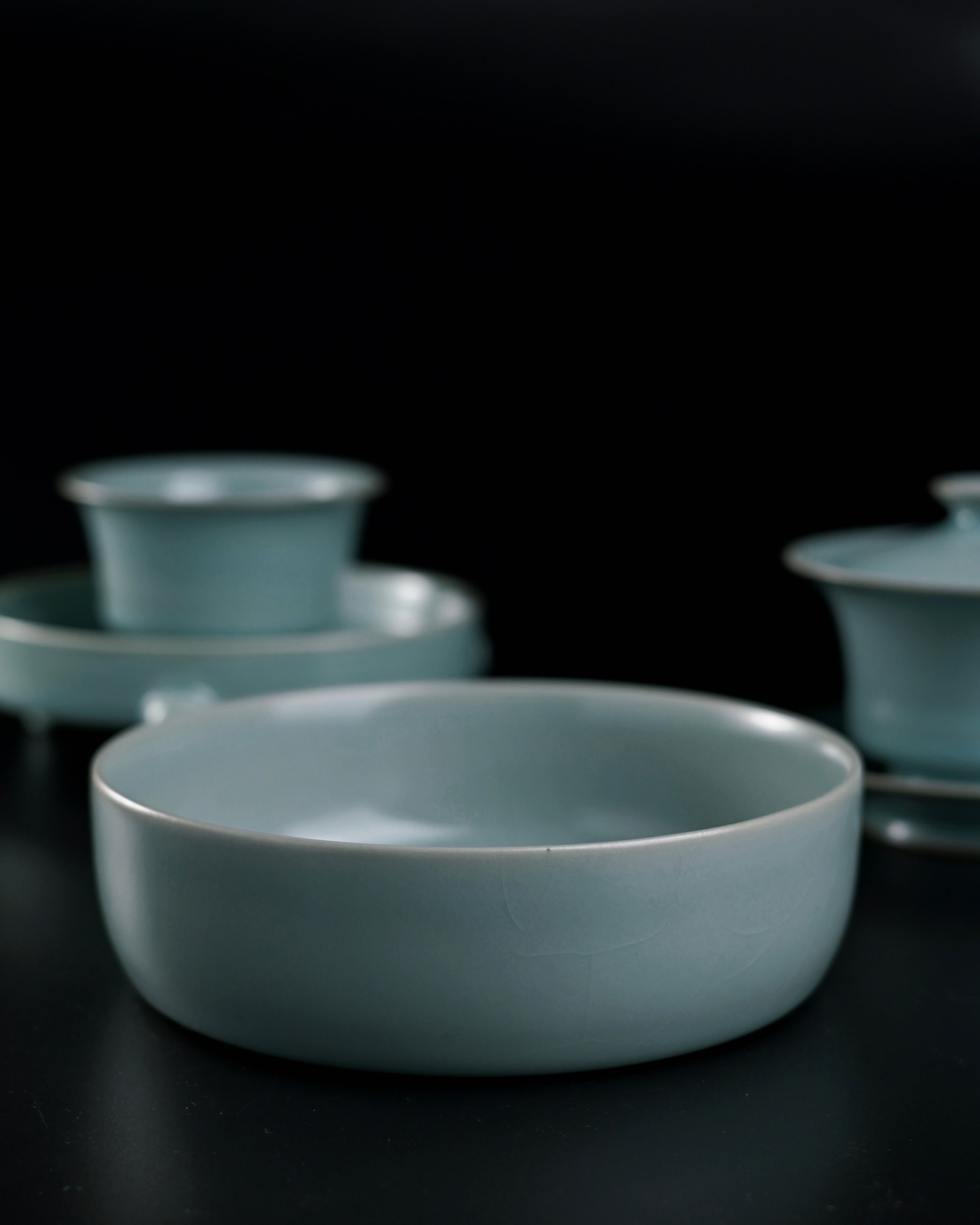 elegant ru brush washer reproduction – Ru Ware Sky-Blue Glaze Round Brush Washer by Kungfuyang