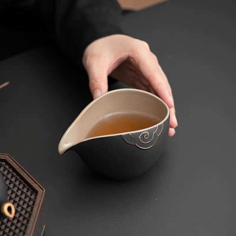 fairness cup tea pitcher – Wabi-sabi Style Rustic Clay Tea Pitcher / Fairness Cup (Gong by Kungfuyang
