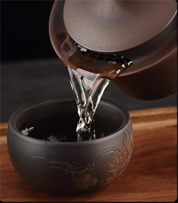 fine polished jianshui purple clay gaiwan – Yunan Jianshui Purple Clay Fully Handmade Gaiwan (Lidded Bowl) by Kungfuyang