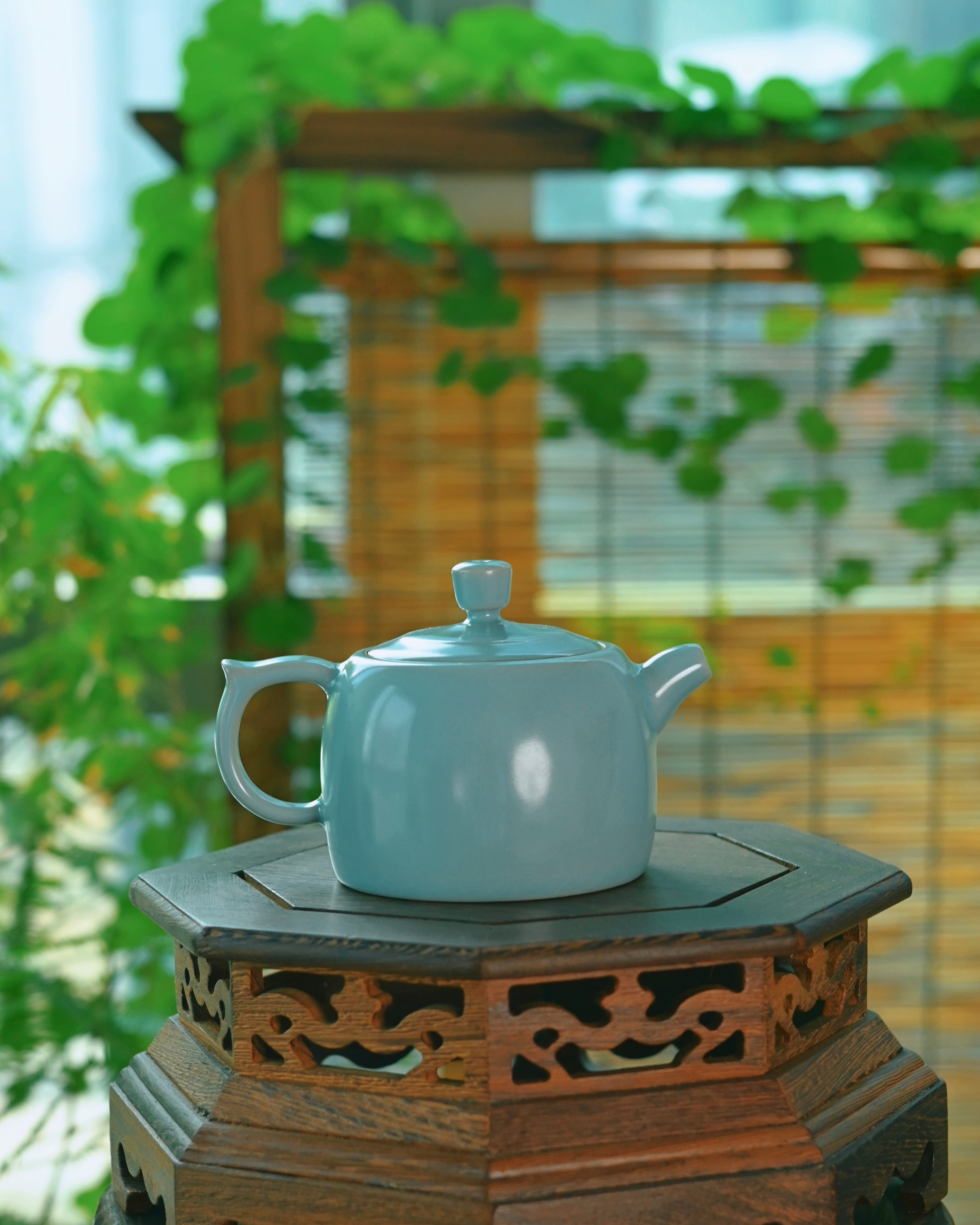 five nail firing technique – Ru Ware Celadon Glaze Jinglan Teapot by Kungfuyang
