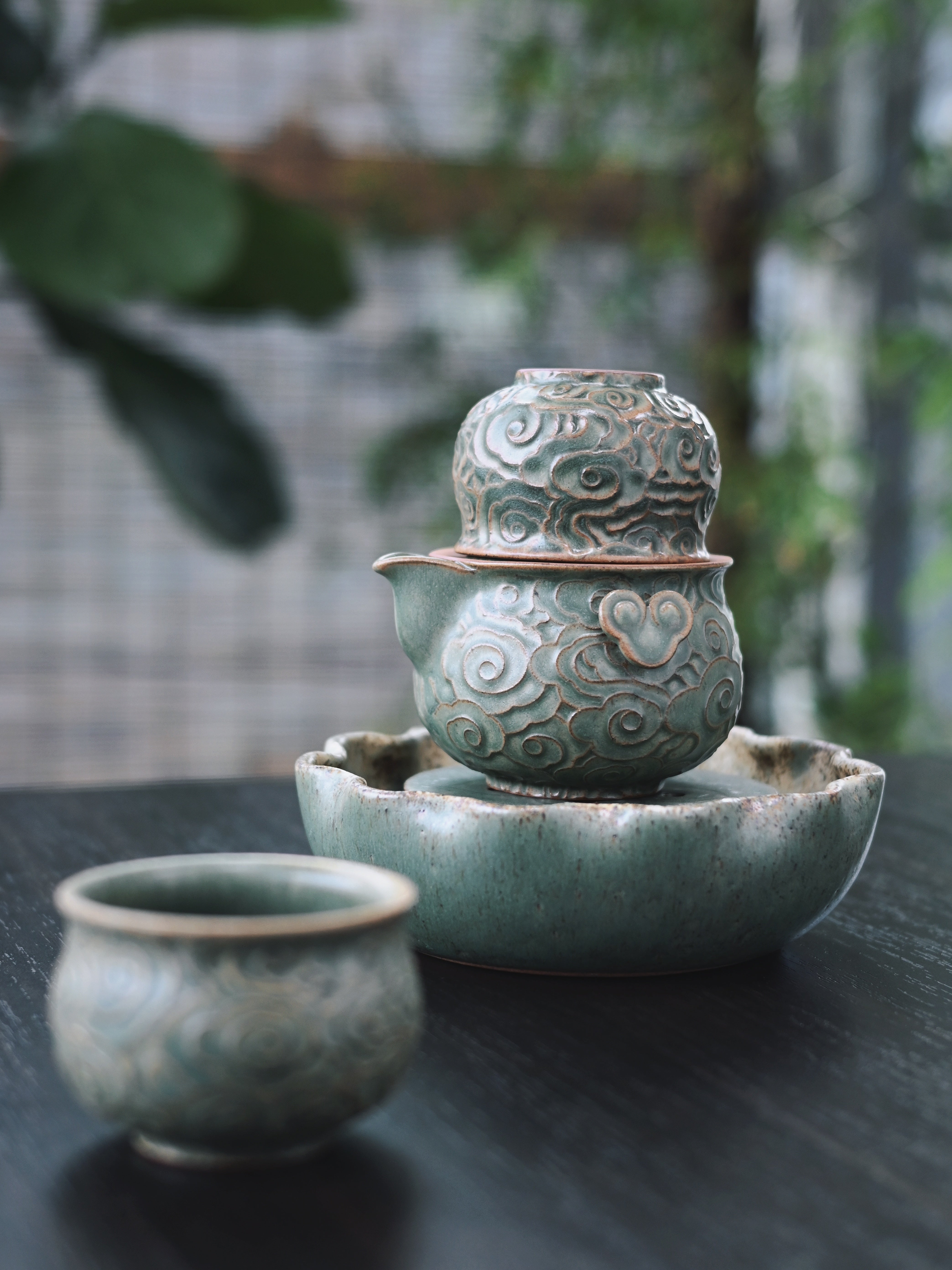 gaiwan travel set – Clouds & Ruyi Retro Gongfu Tea Set by Kungfuyang