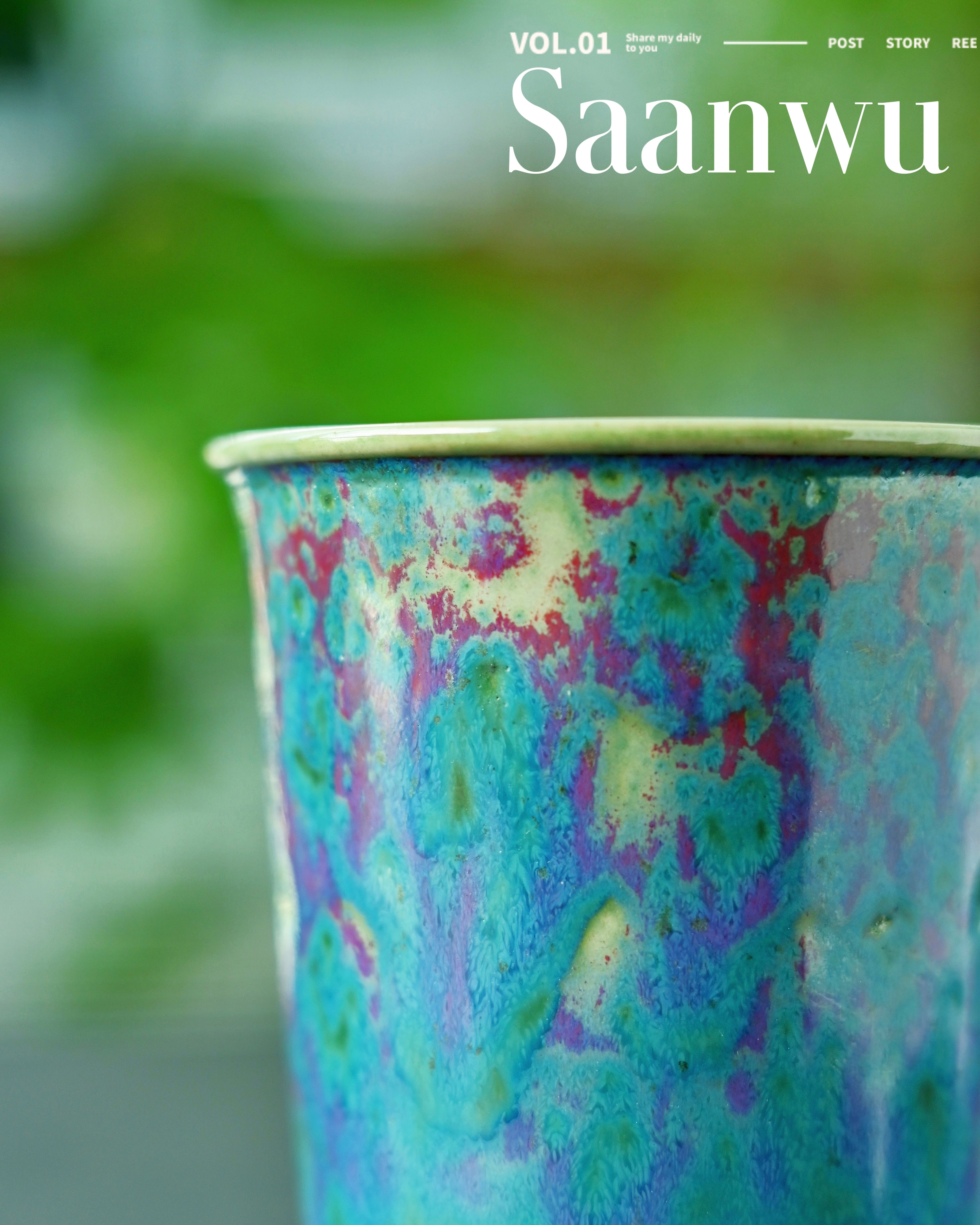 galaxy glaze mug – Jun Ware Color-Shifting Cola Cup by Kungfuyang