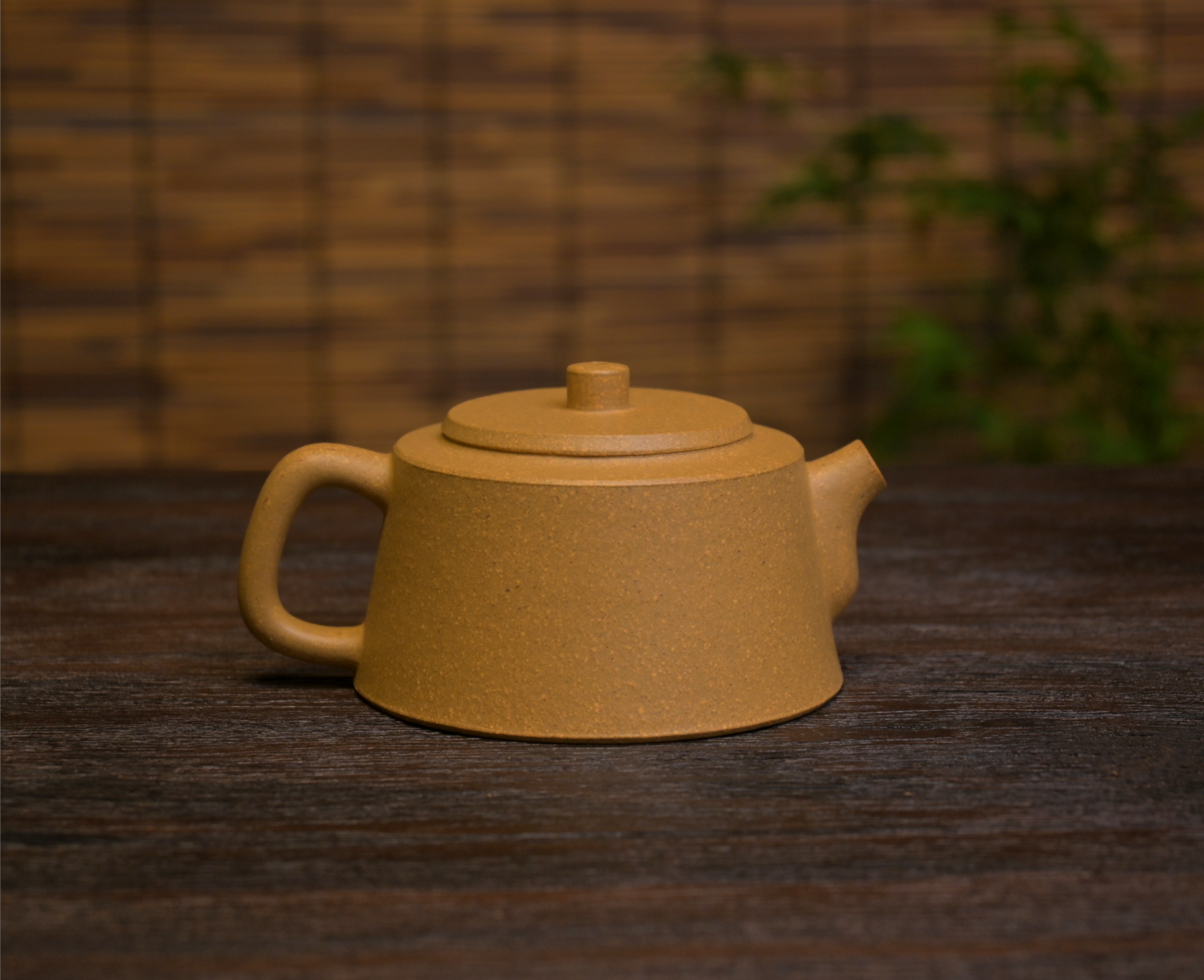grainy texture yixing teapot – Yixing Zisha teapot Purple clay yellow Duan "Pillar Base" by Kungfuyang