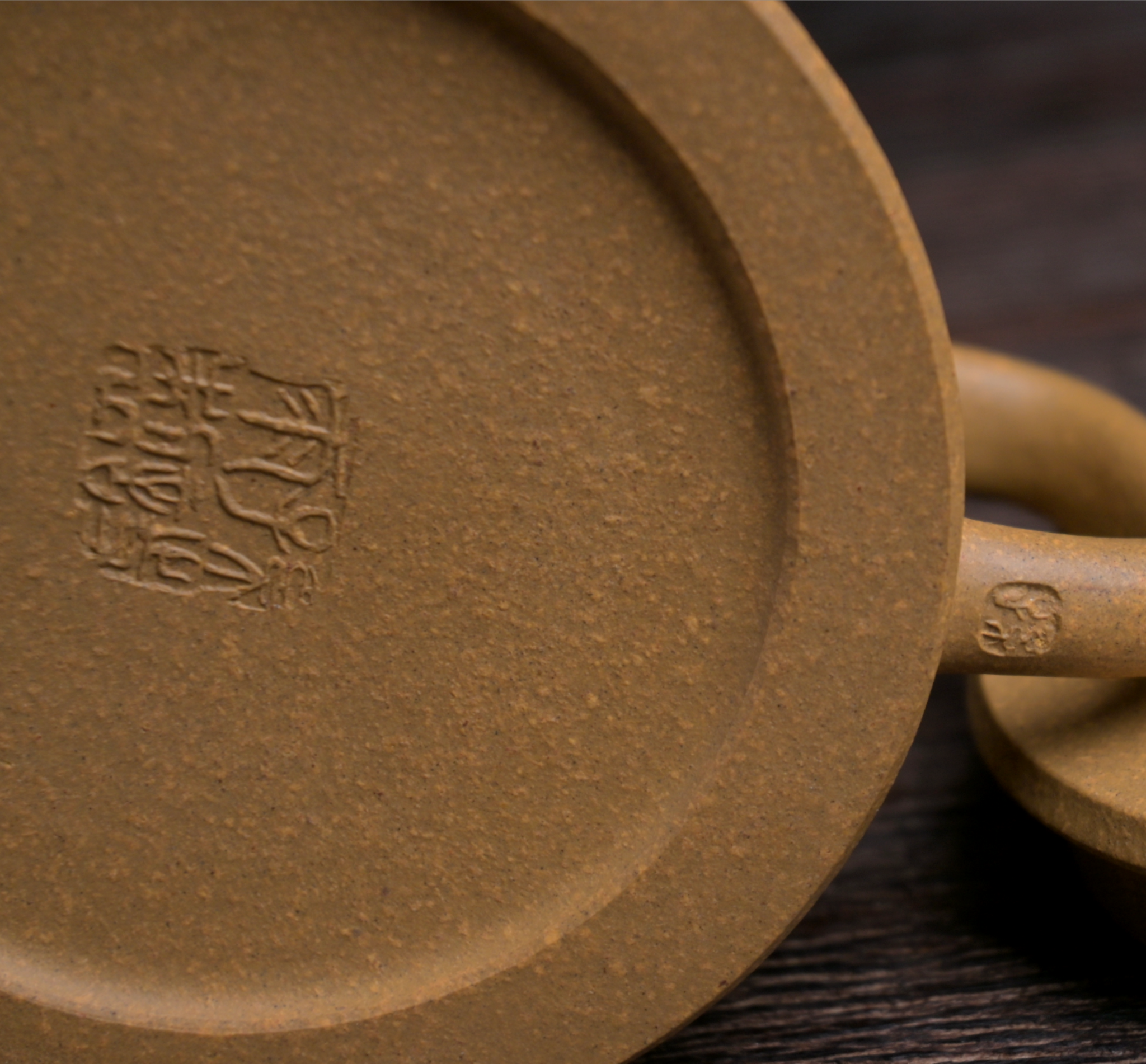 han style inspired yixing teapot – Yixing Zisha teapot Purple clay yellow Duan "Pillar Base" by Kungfuyang