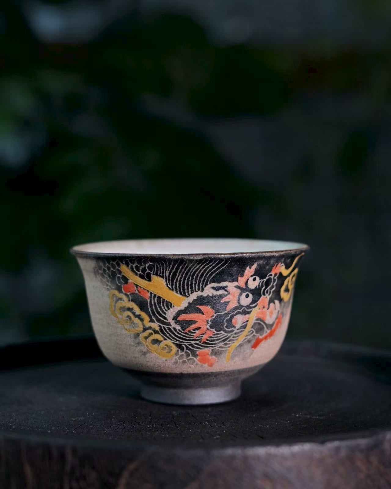 hand carved flying dragon pattern master – Jingdezhen Hand-Carved and Hand Painted Dragon Teacup by Kungfuyang