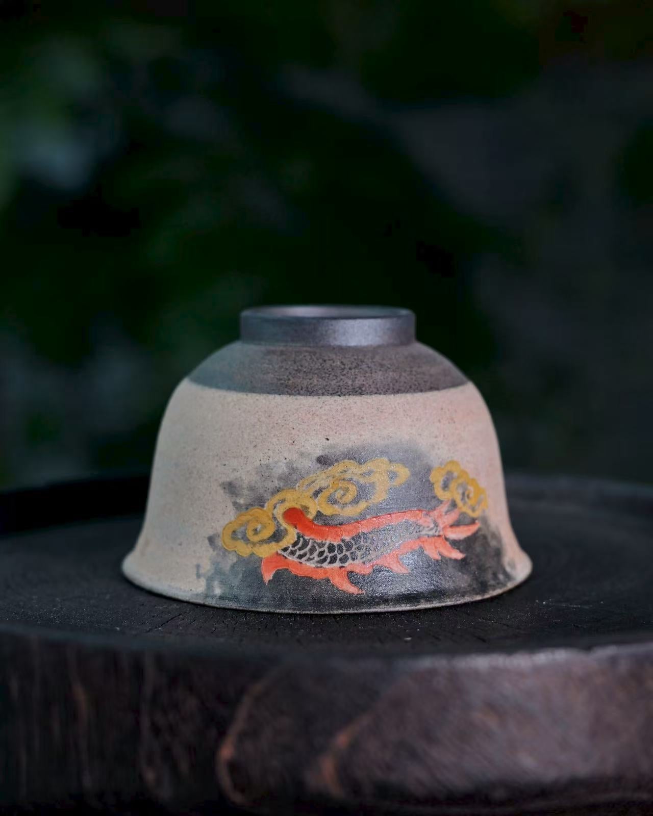 hand carved flying dragon pattern teacup – Jingdezhen Hand-Carved and Hand Painted Dragon Teacup by Kungfuyang