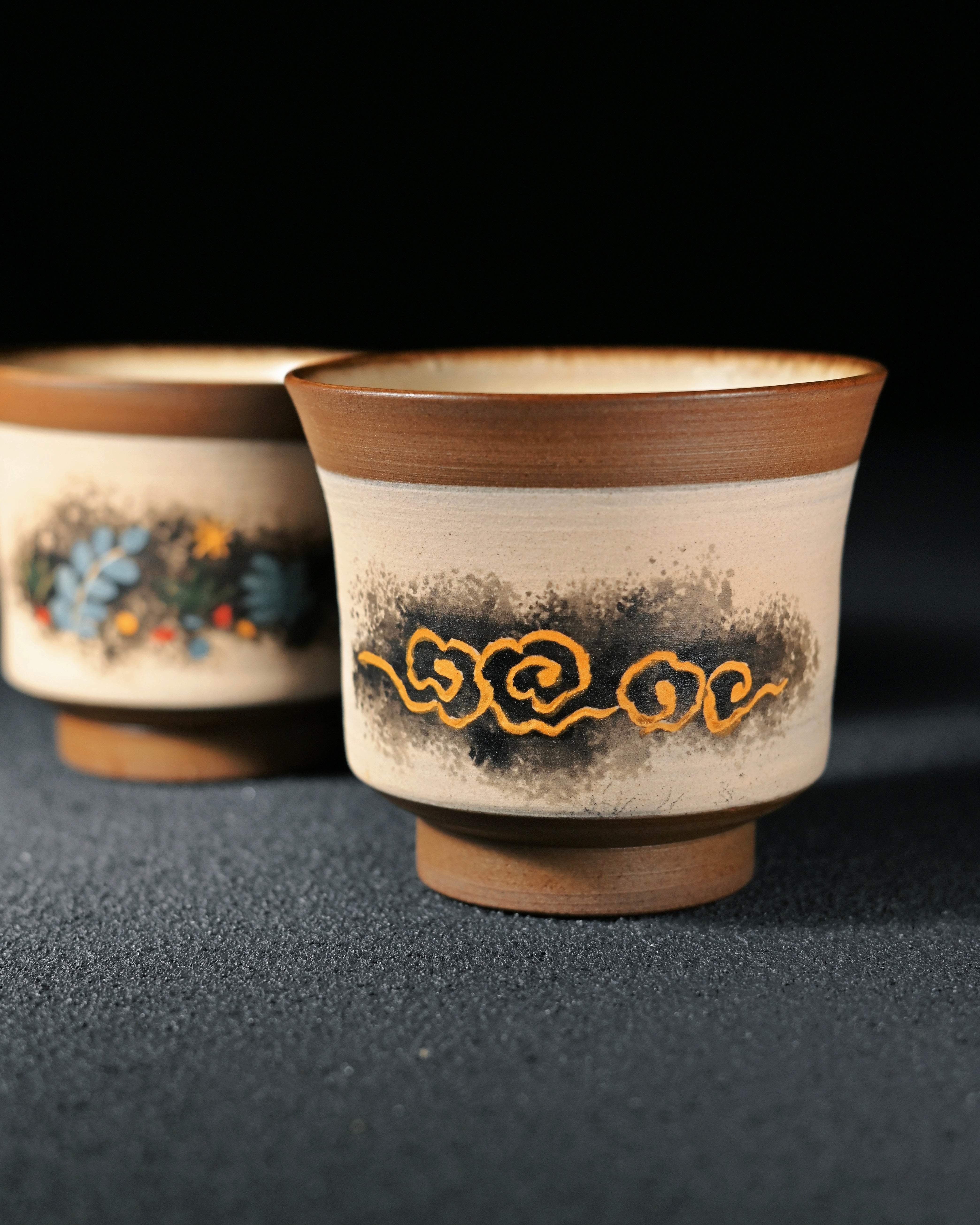 hand carved pony teacup – Jingdezhen Chinese Ink Wash Style Painted Pony Teacup 120ml by Kungfuyang