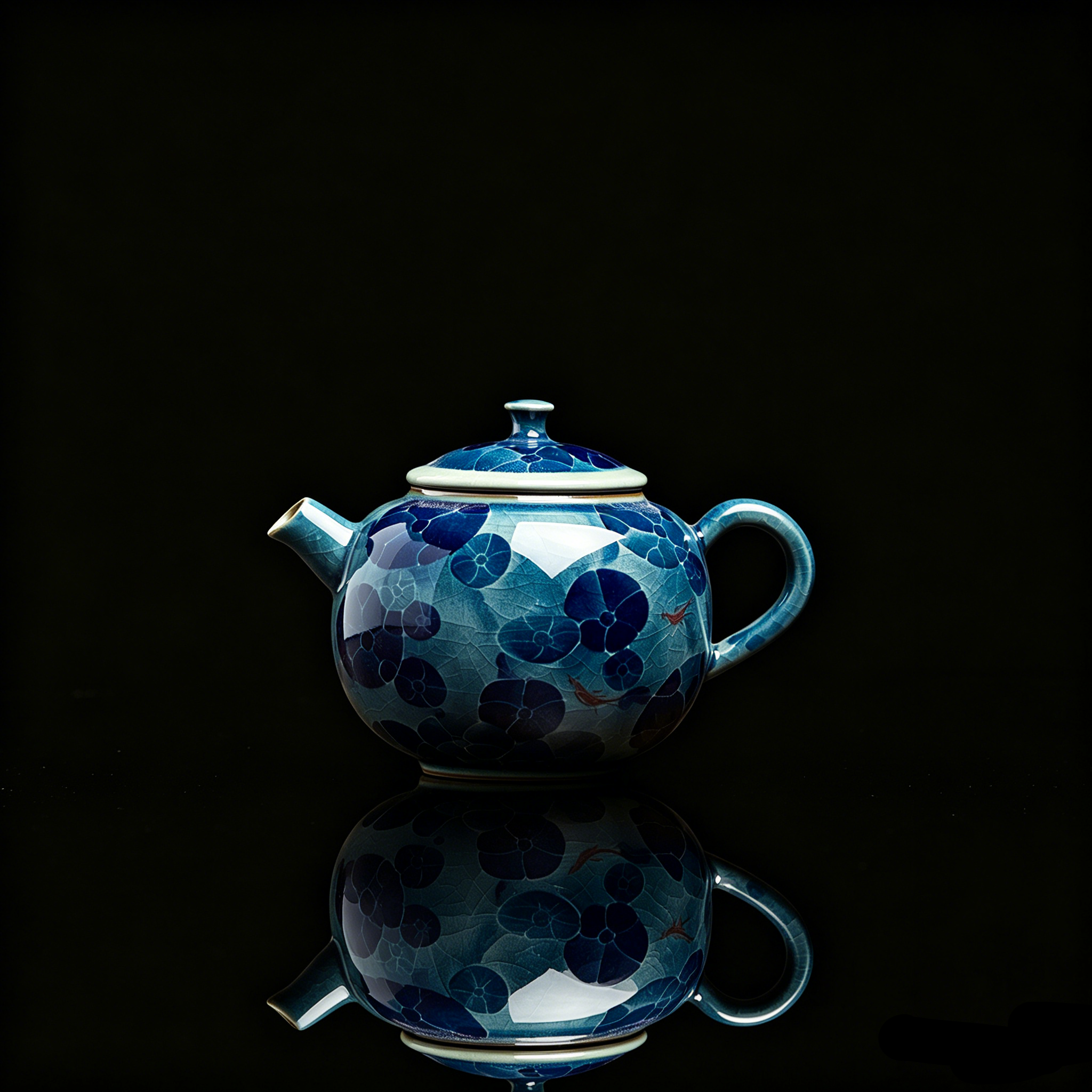 hand painted blue and white porcelain – Jingdezhen Hand-Painted Lotus Pond Blue and White Porcelain by Kungfuyang