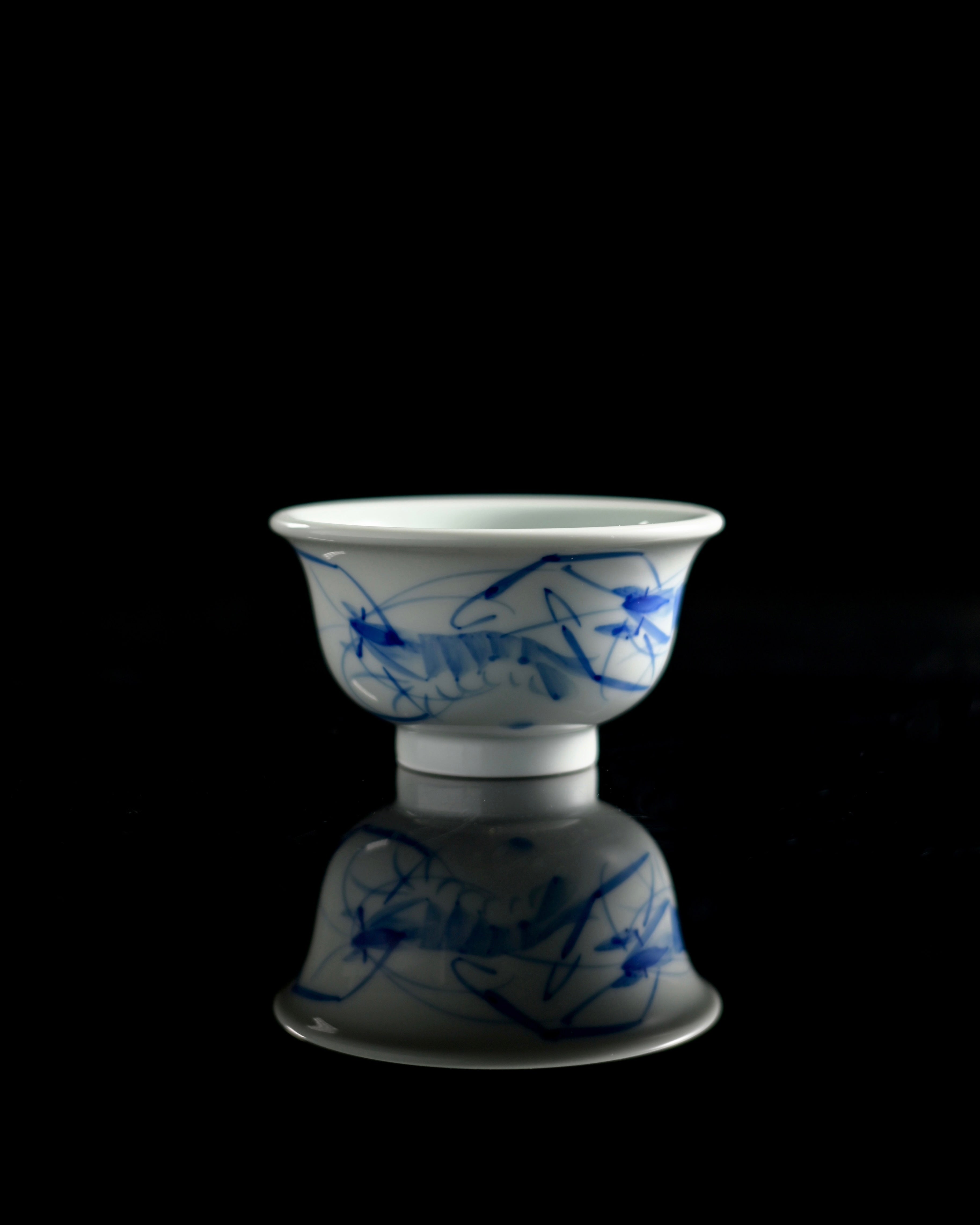 hand painted double shrimp blue and white – Jingdezhen Hand-Painted Shrimp Blue and White Porcelain by Kungfuyang, view 13-2
