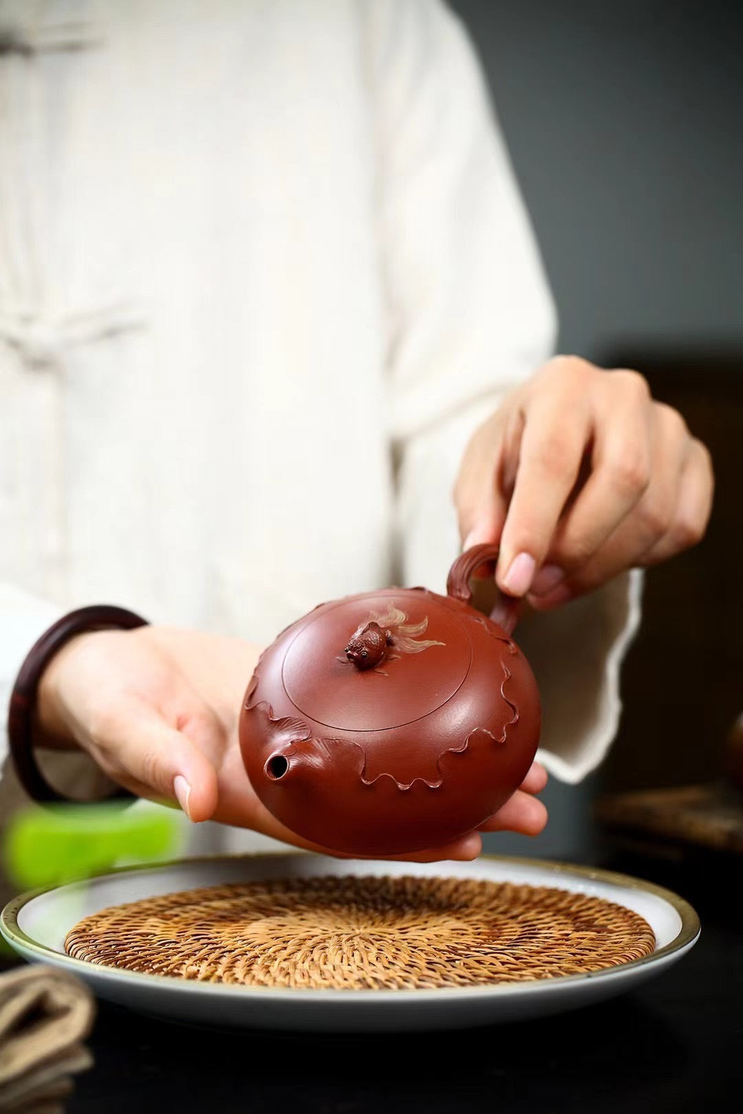 handcrafted yixing teapot flat xishi – Yang Junbao Hand-Signed Yixing Purple Clay Flat Xishi by Kungfuyang