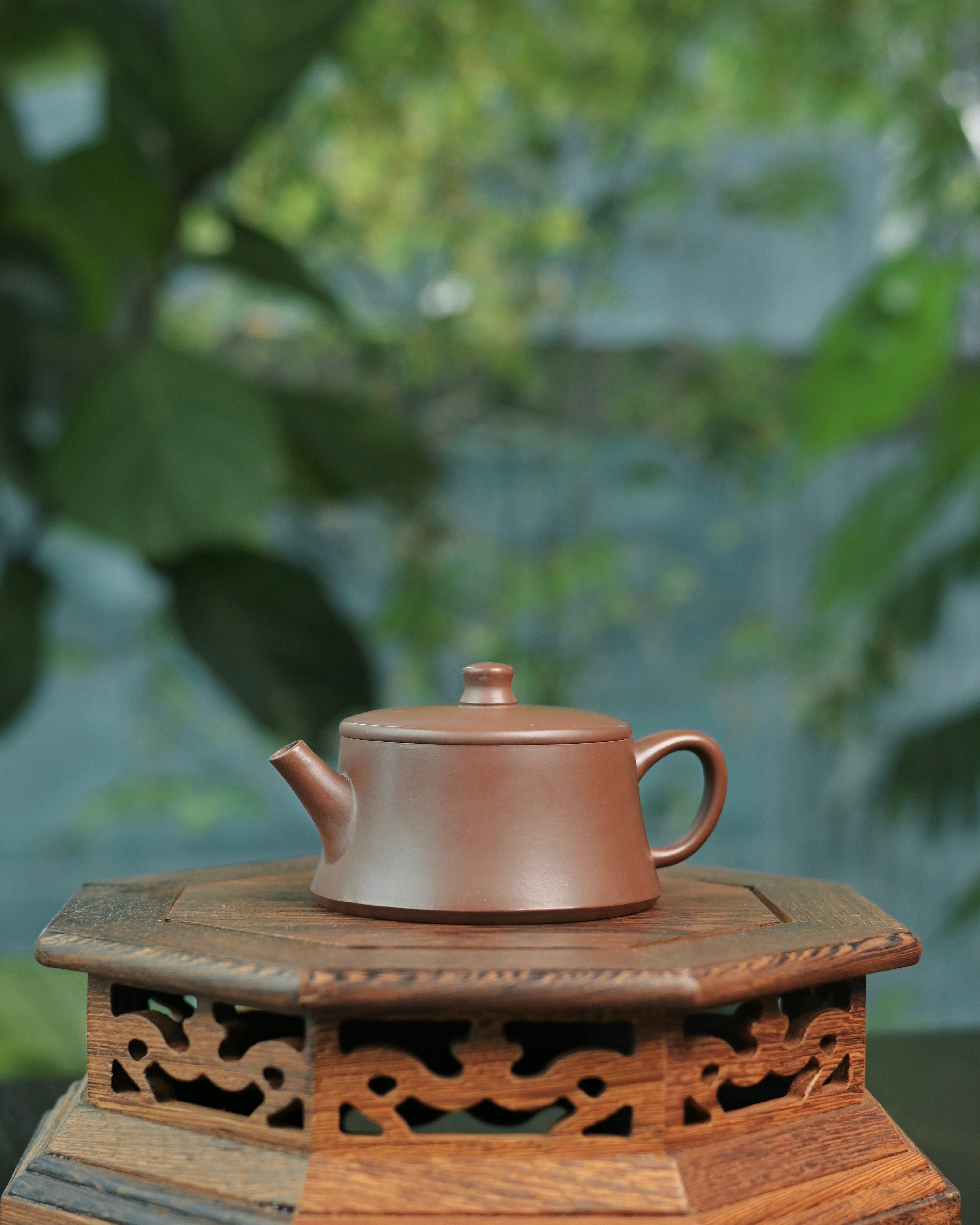 handmade yixing zisha chinese teapot – Handmade Yixing Zisha "Dicao Qing" Plinth Teapot by Kungfuyang