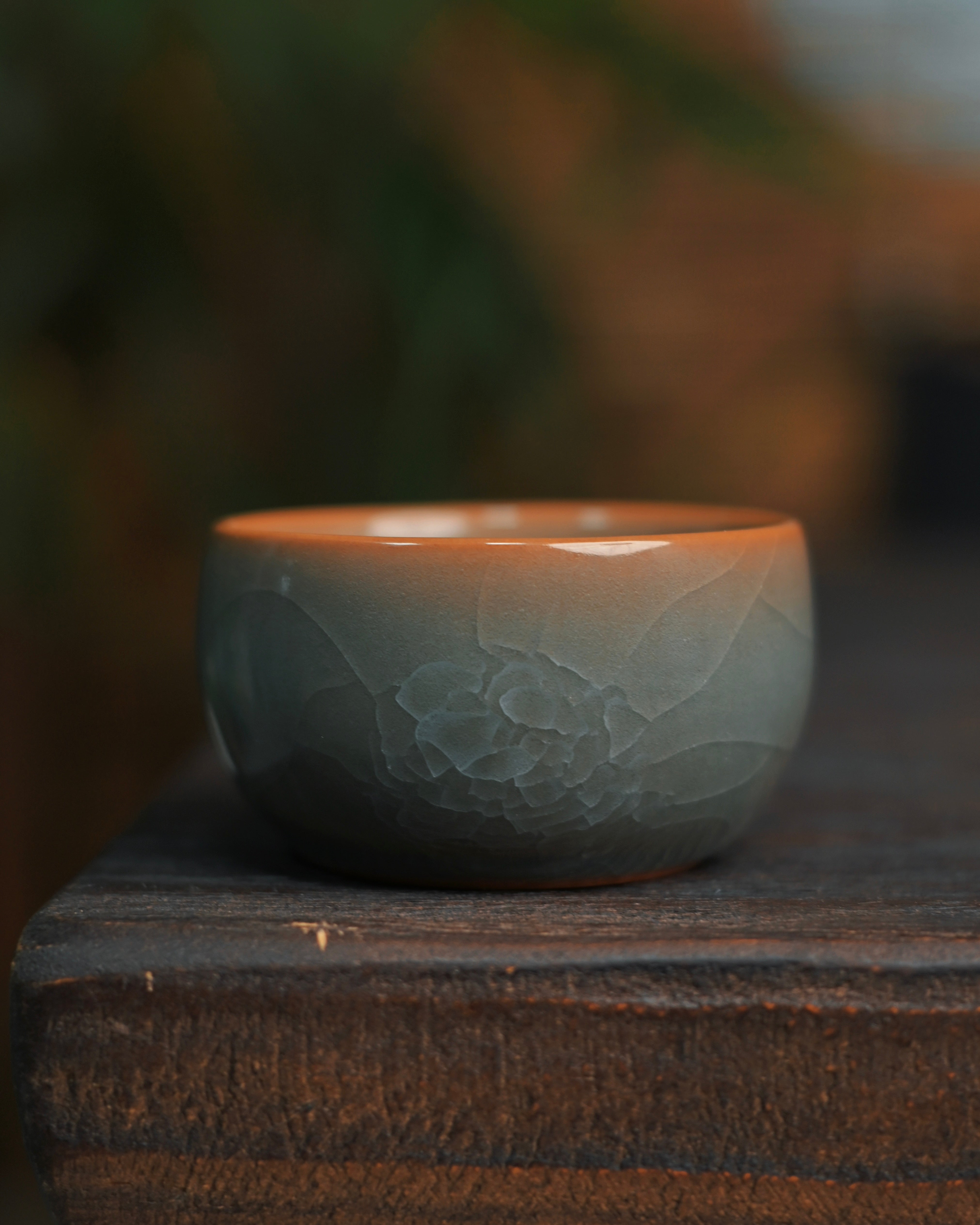 ice crackle transformation process – Longquan Celadon Ice-Crackle Master Cup by Kungfuyang