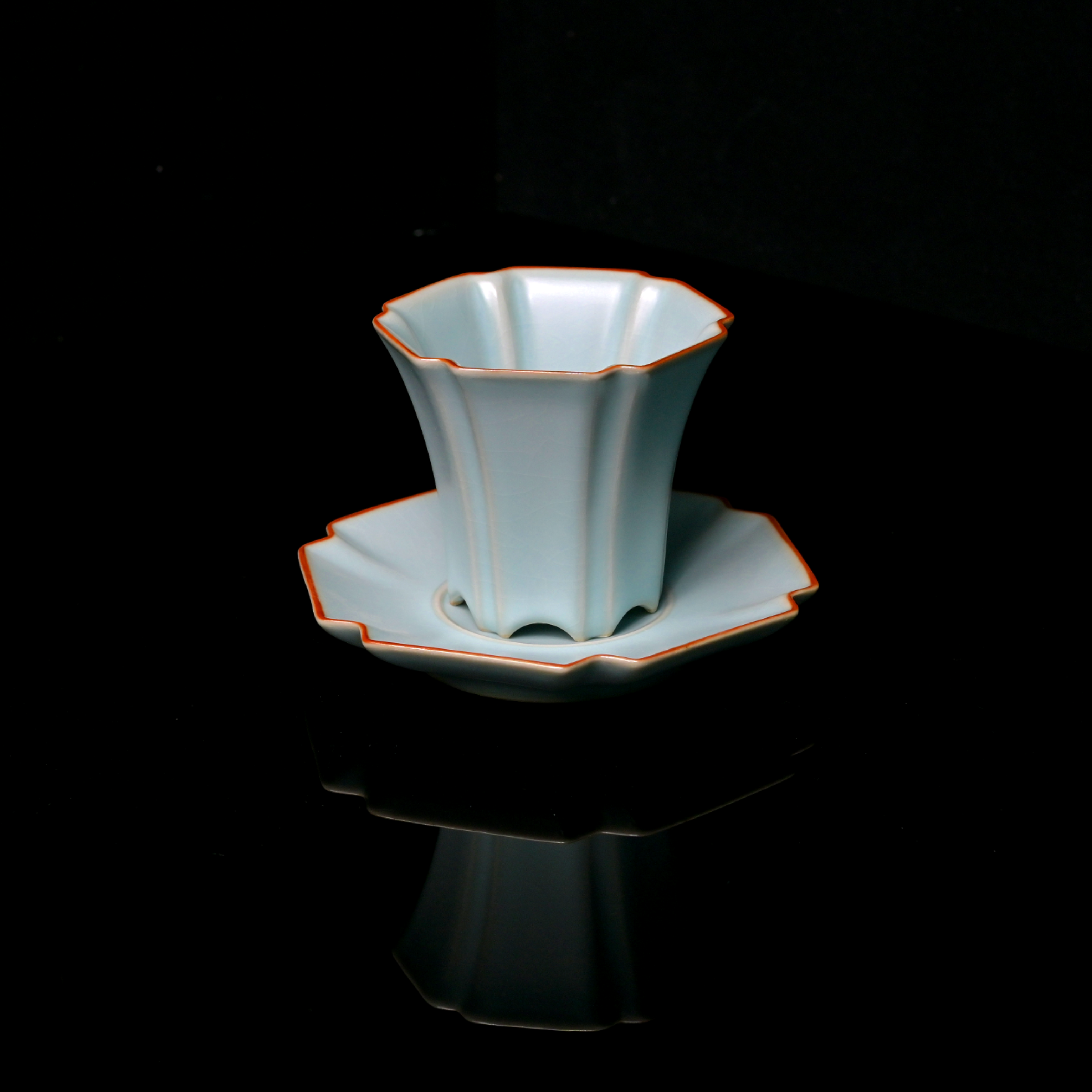 imitation glaze ru wares from song dynasty – Ru Kiln Hexagon Host Teacup “Liuhe Teacup” by Kungfuyang