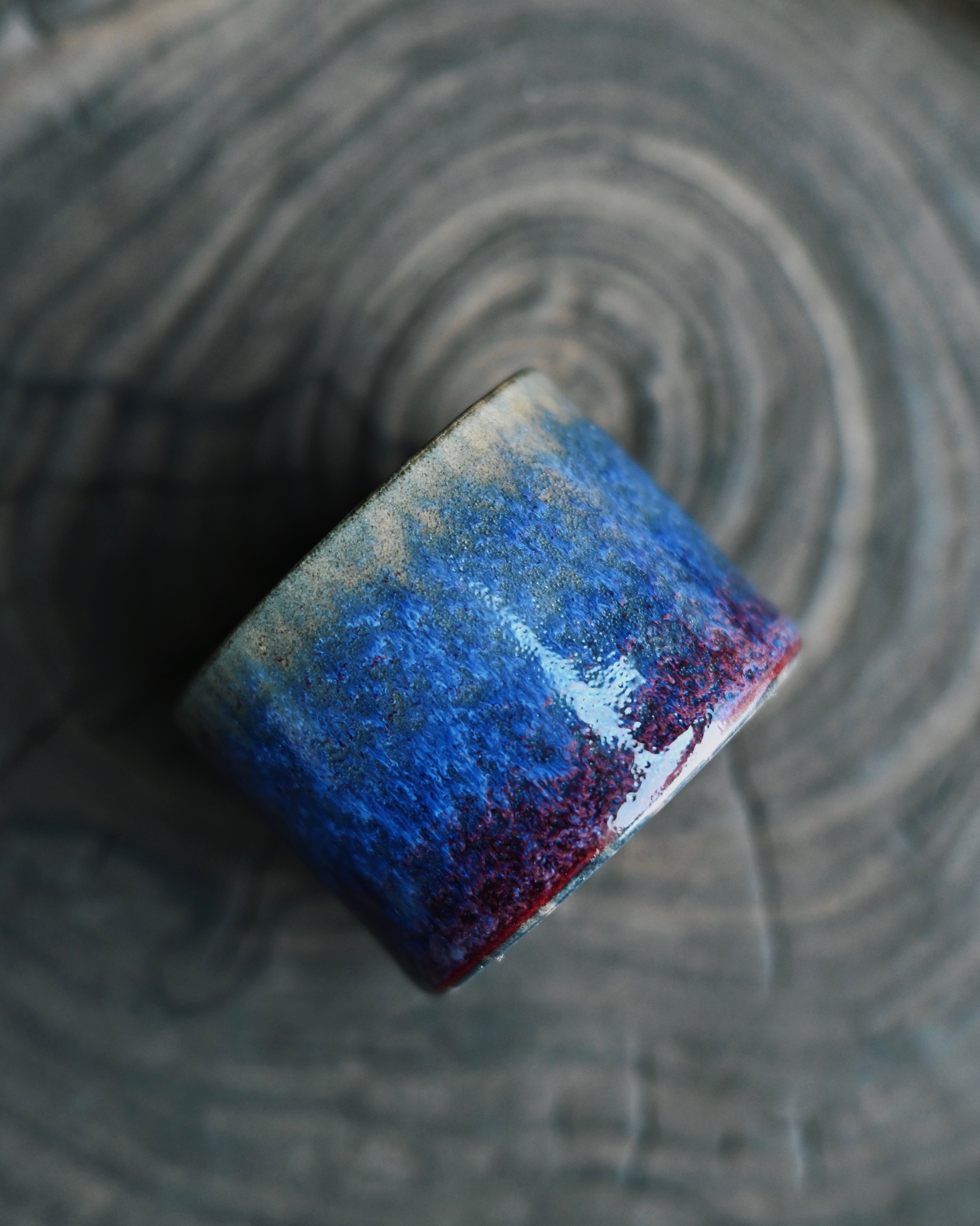 imperial purple kiln transformation – Jun Ware Purple Glaze Thumb-Ring Cup 50ml by Kungfuyang