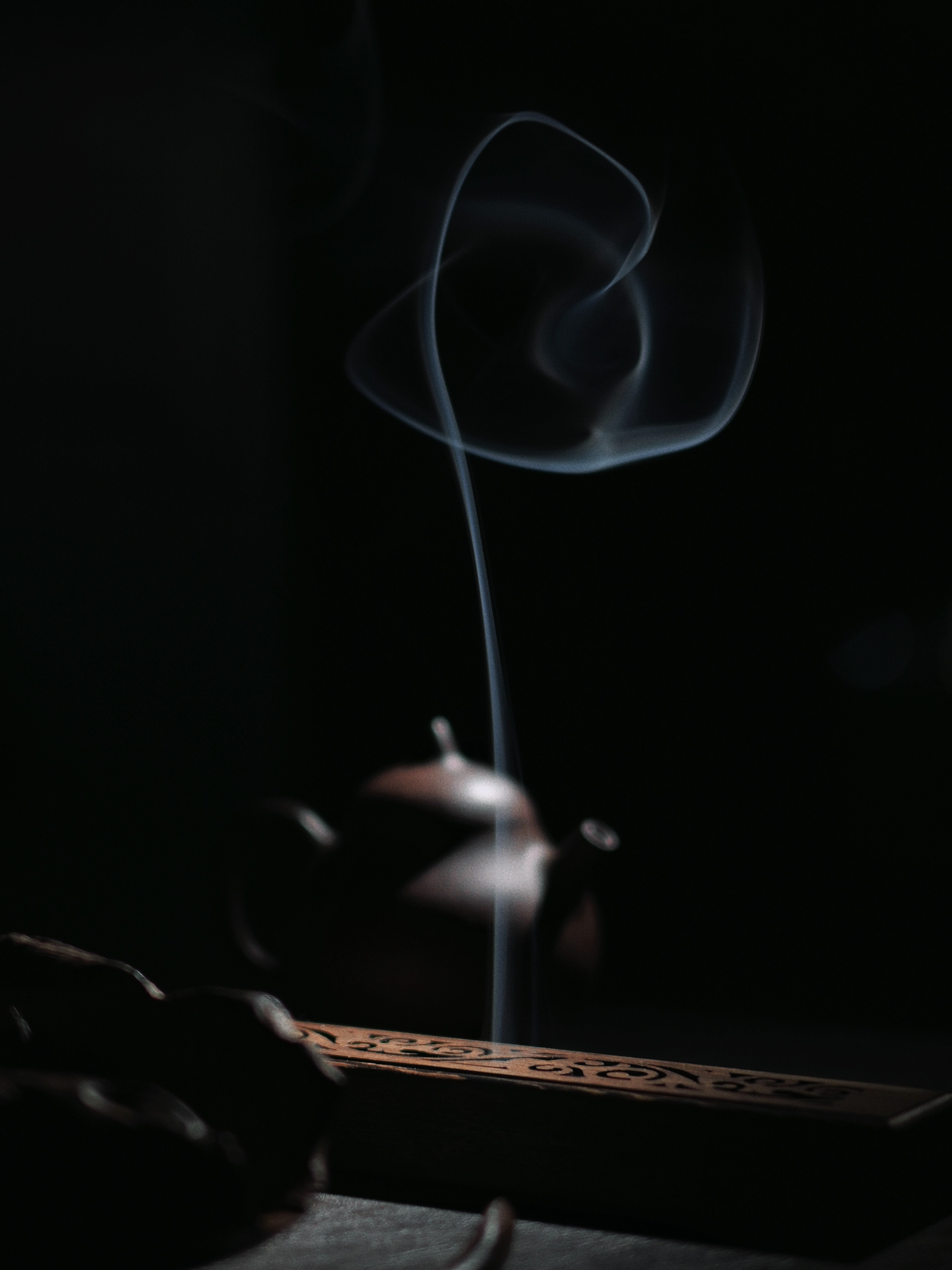 incense for tea ceremony – Hollow Carved Wenge Wood Incense Sticks Burner by Kungfuyang