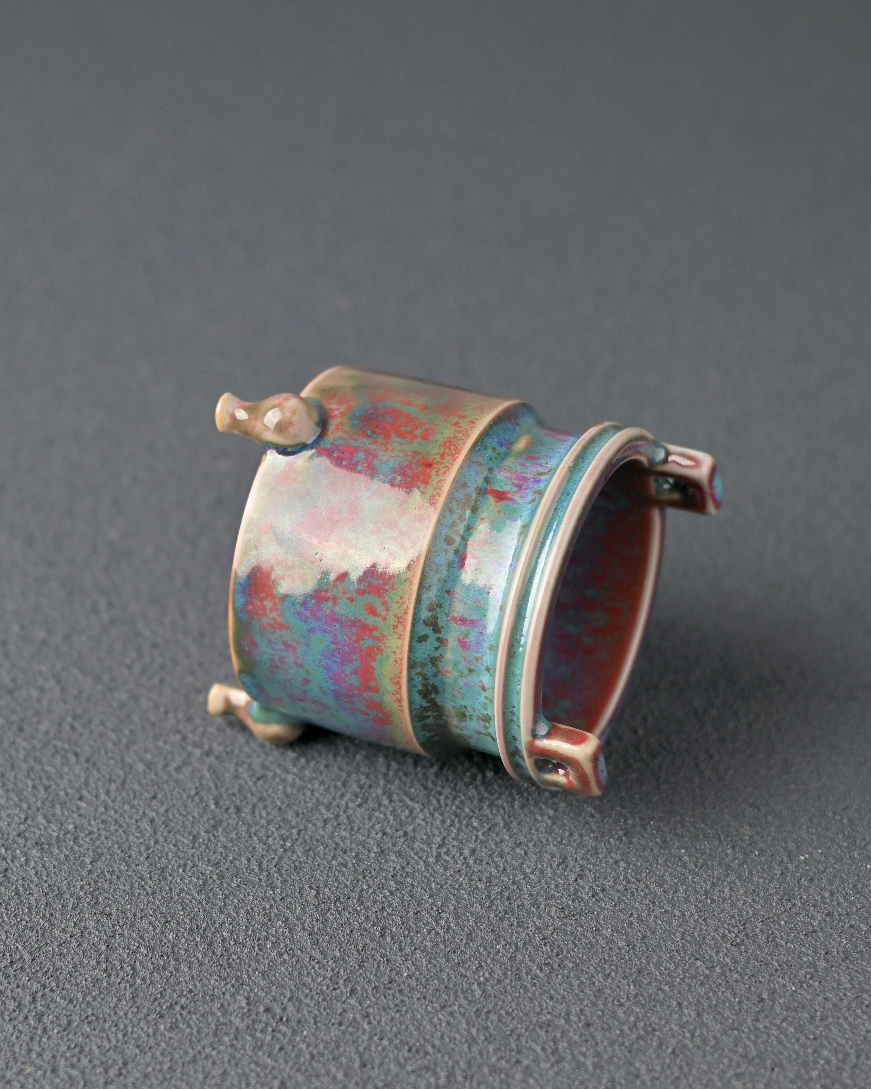 incense stick holder – Jun Ware Tri-Pod Incense Burner by Kungfuyang