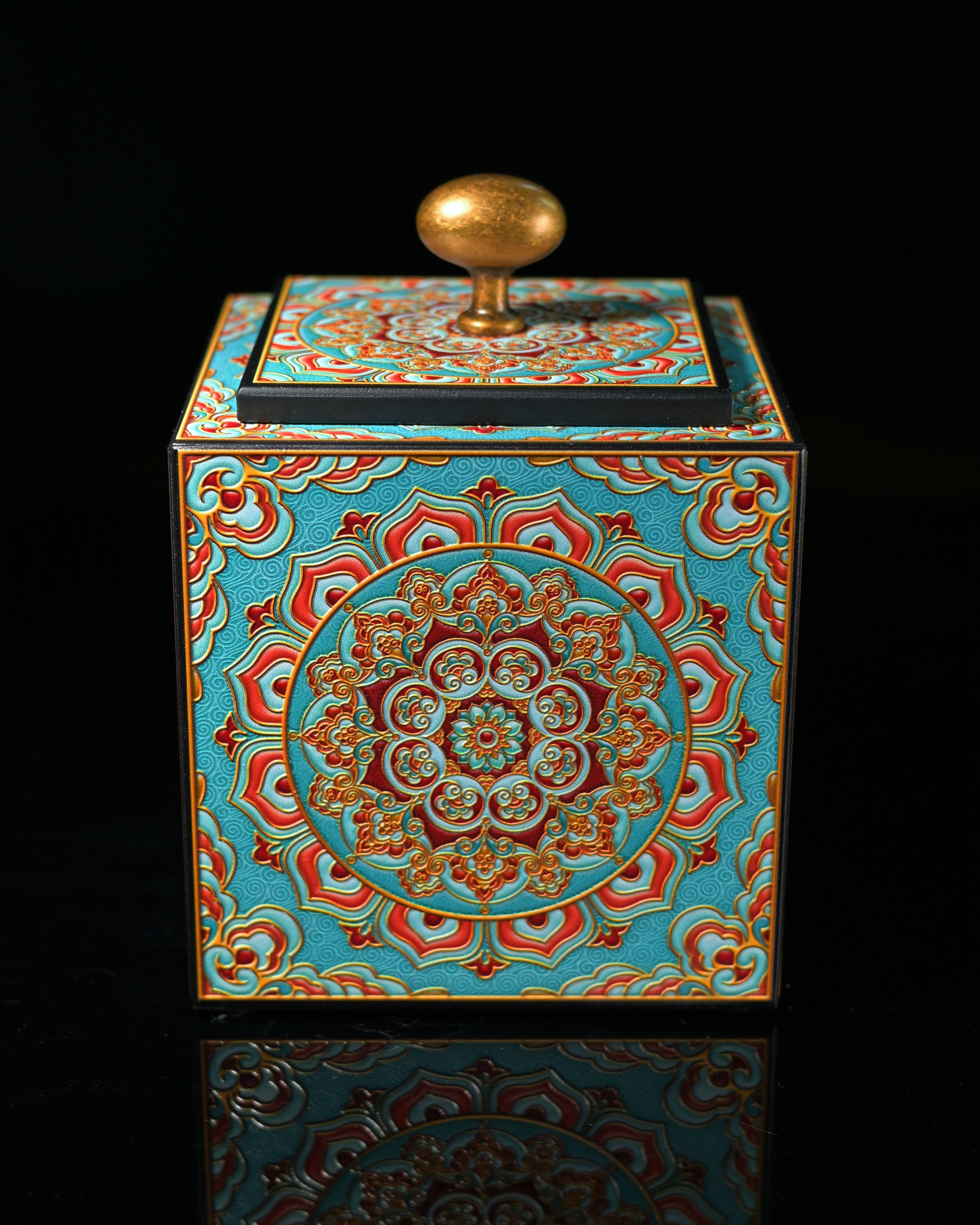 ionized bamboo tea canister – Large Capacity Dunhuang Revival Tea Caddy – Ionizing Artisan by Kungfuyang