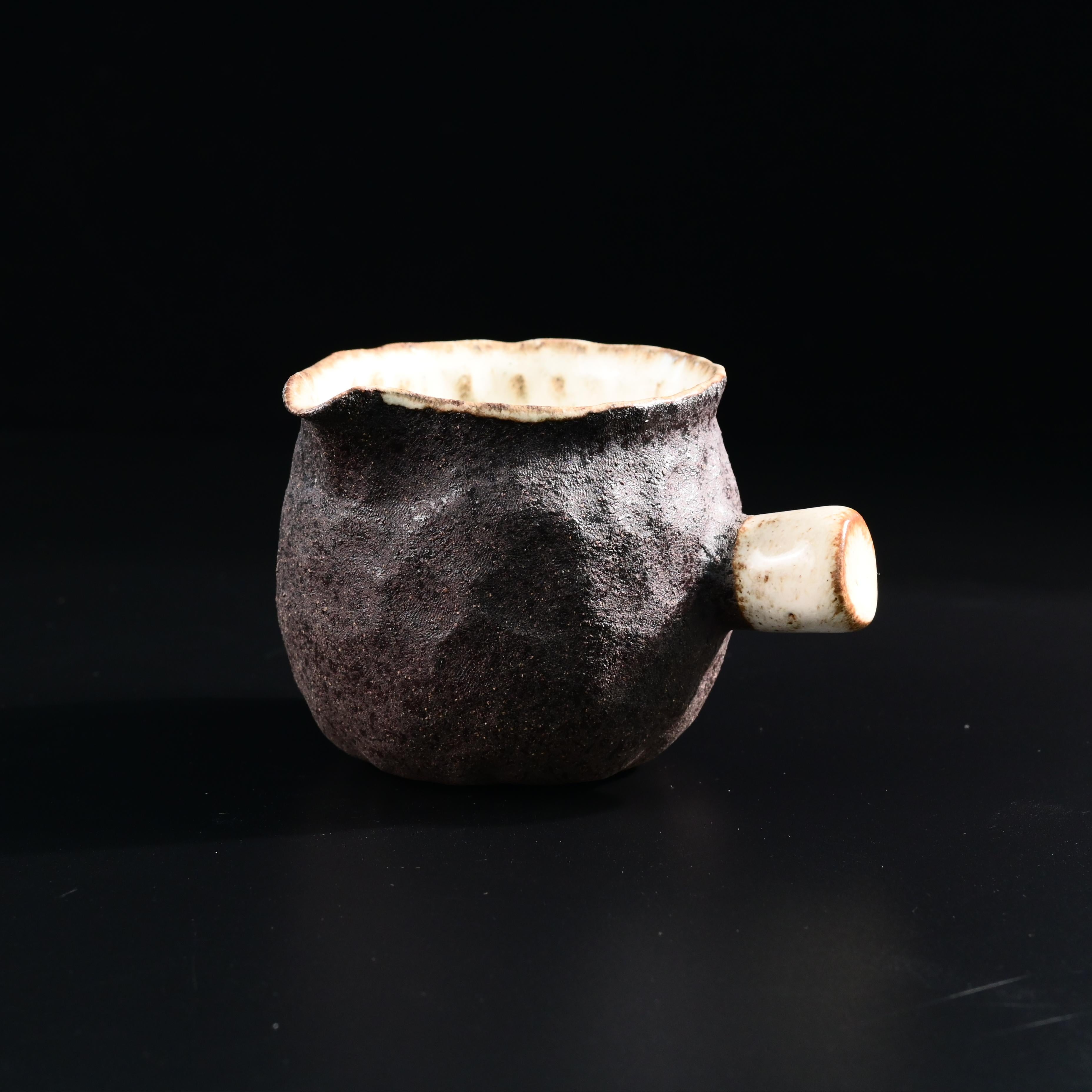 japanese style tea pitcher – Wabi-sabi Style Coarse Pottery Fairness Cup by Kungfuyang