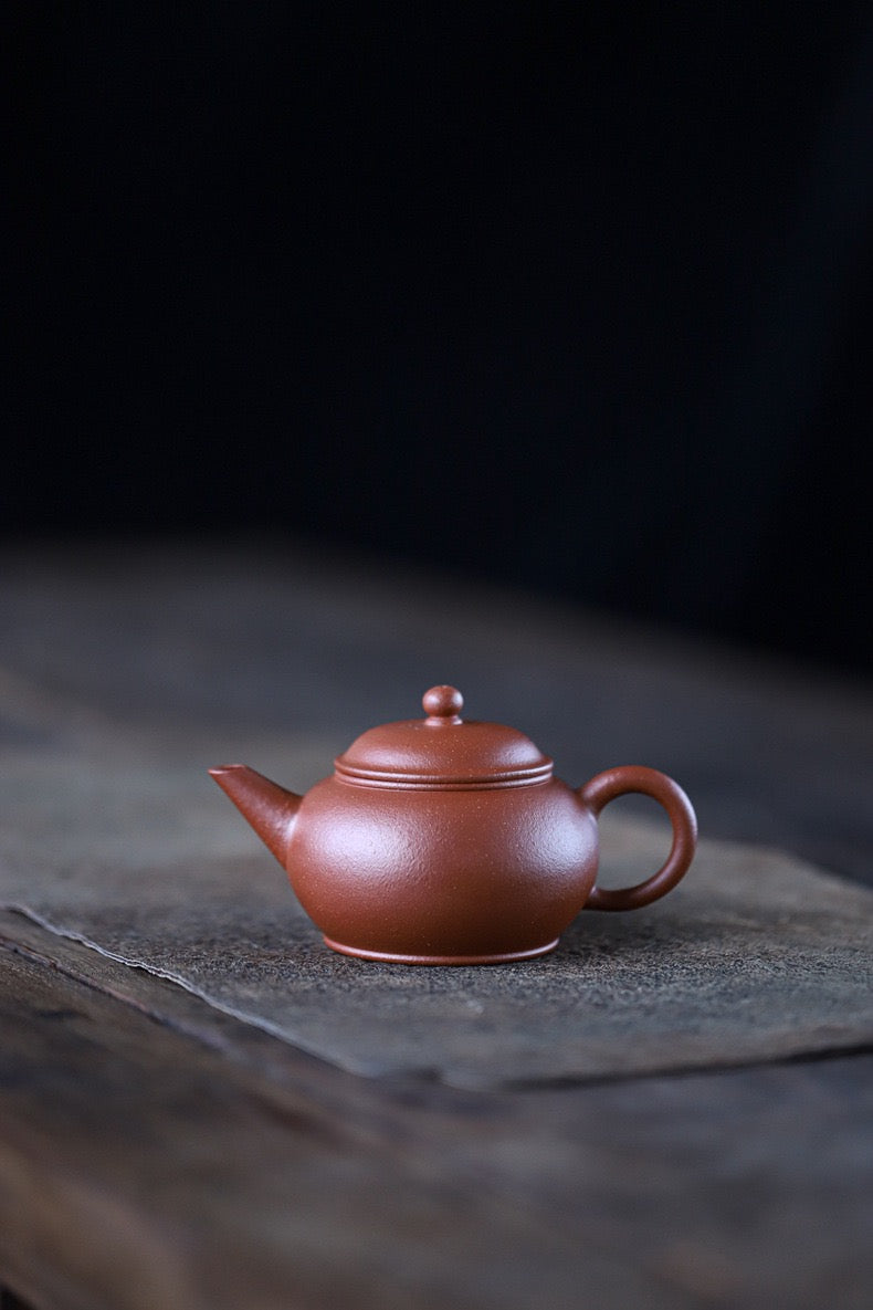 jiangpo clay teapet orange red base – Yixing Original Mine Jiangpo Clay Level Teapot by Kungfuyang