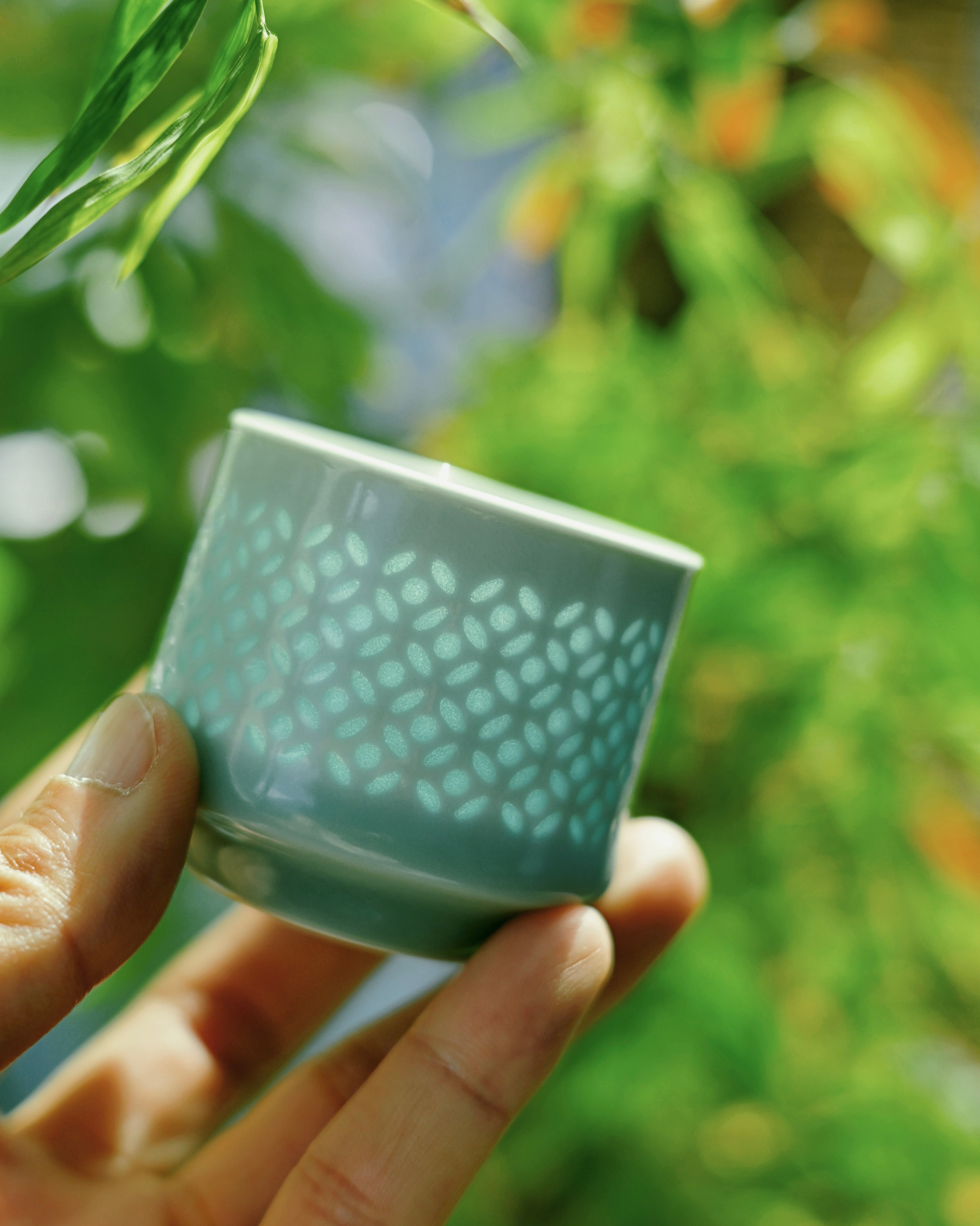 jingdezhen four great porcelains – Longquan Celadon Linglong Teacup 70ml by Kungfuyang