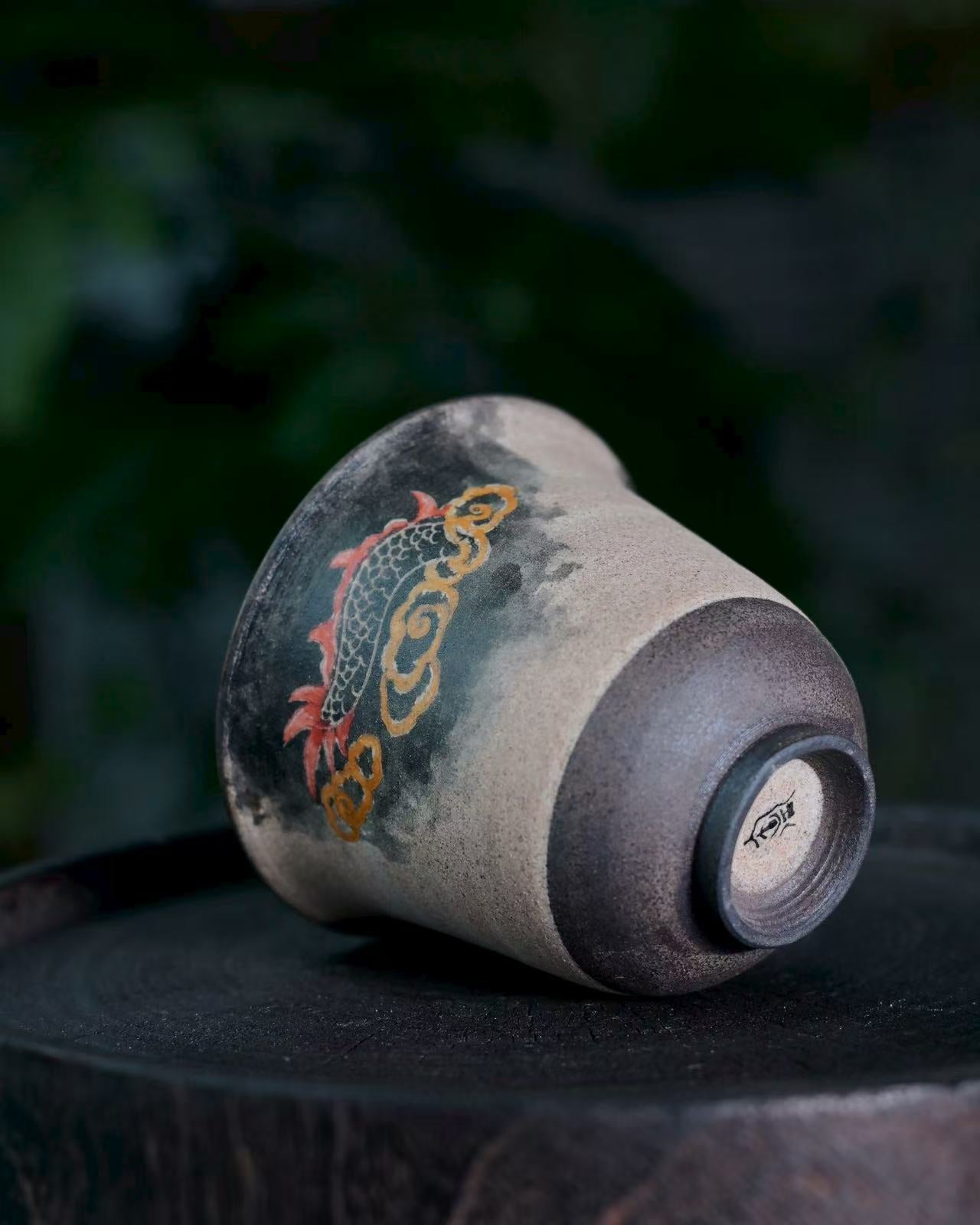jingdezhen hand carved flying dragon – Jingdezhen Hand-Carved and Hand Painted Dragon Teacup by Kungfuyang