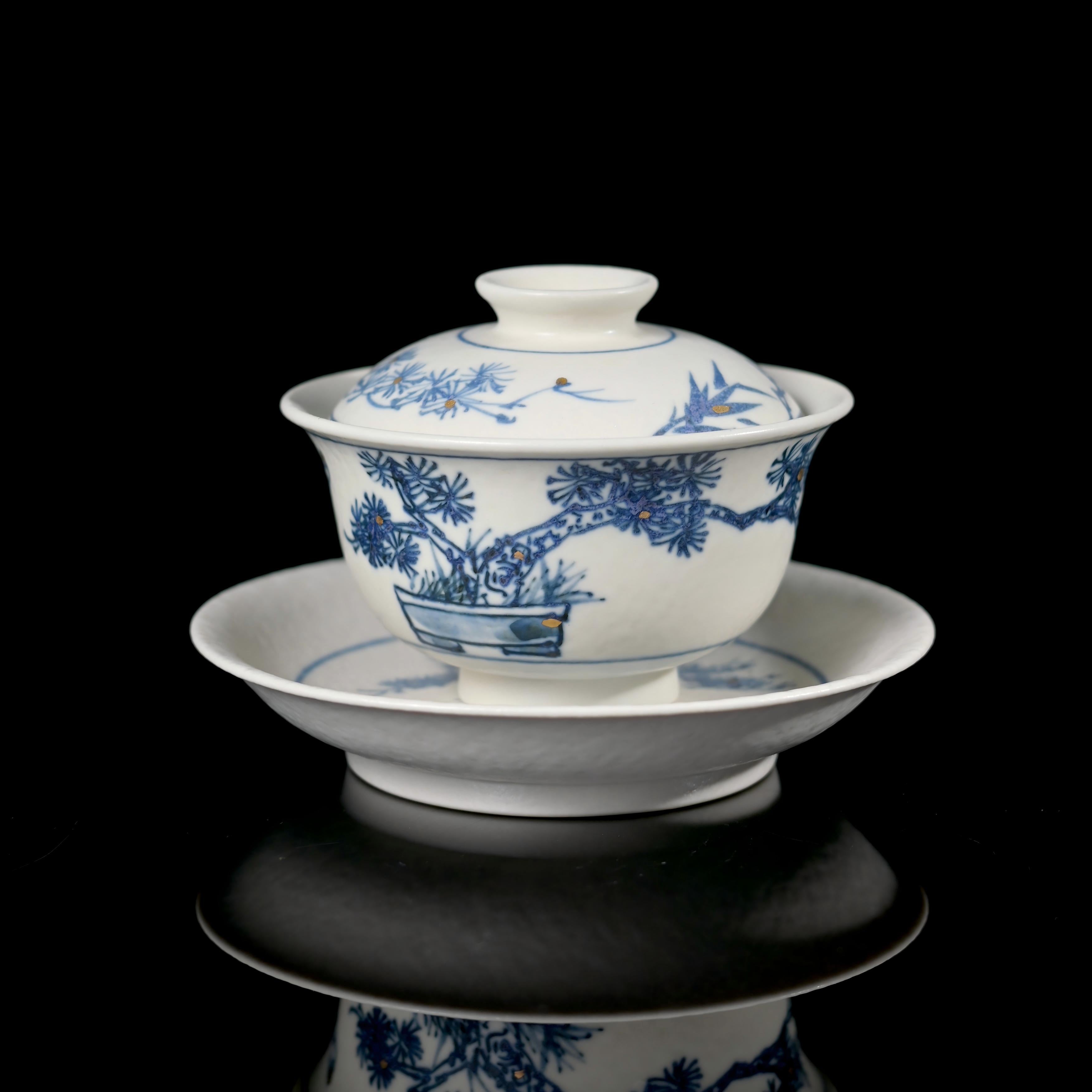 jingdezhen hand painted blue and white – Jingdezhen Handcrafted Blue-and-White 'Scholar's Treasure' by Kungfuyang