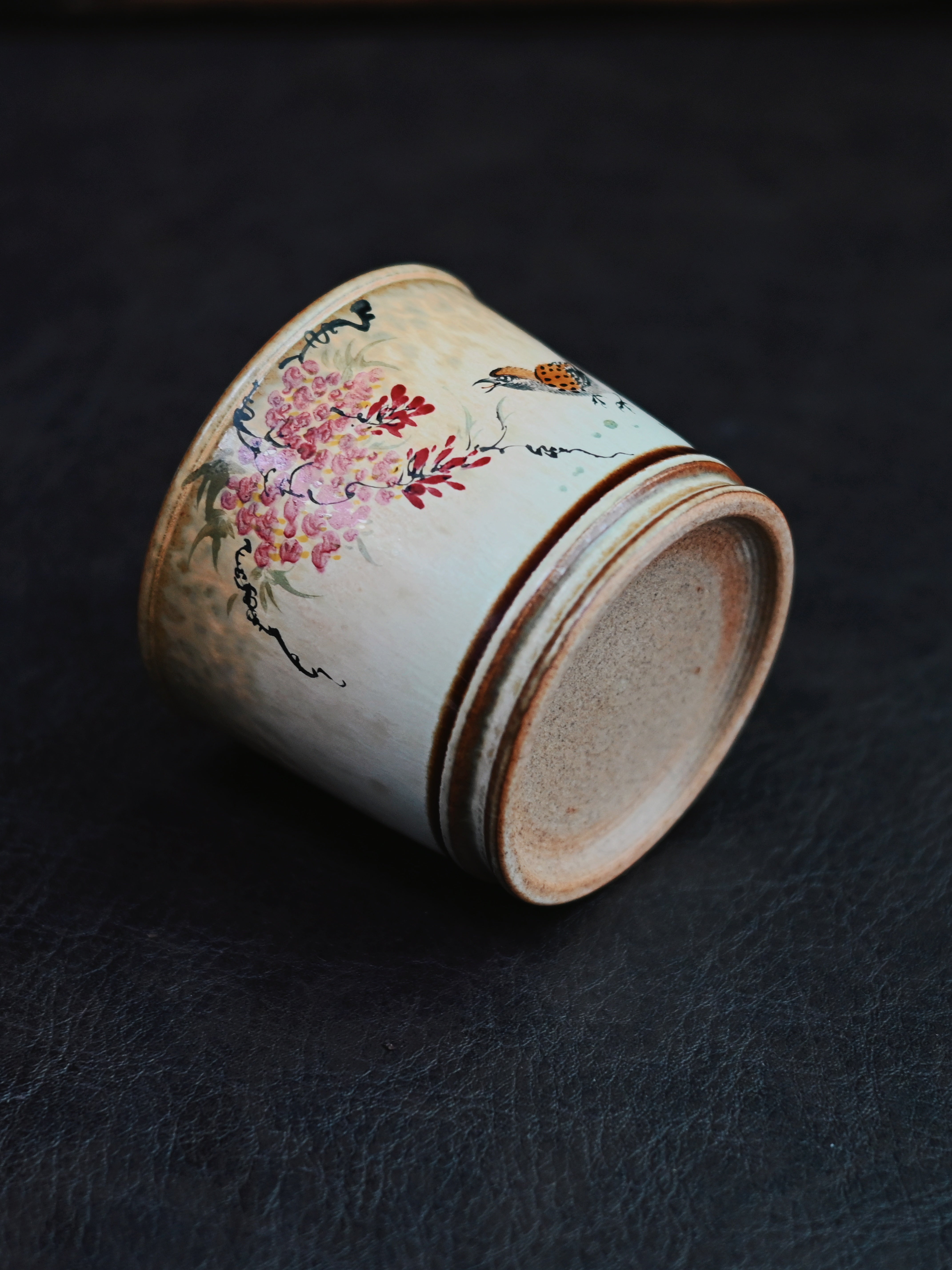 jingdezhen hand painted ceramic teacup – Jingdezhen Hand-Painted Chinese Bird-and-Flower Master Cup by Kungfuyang