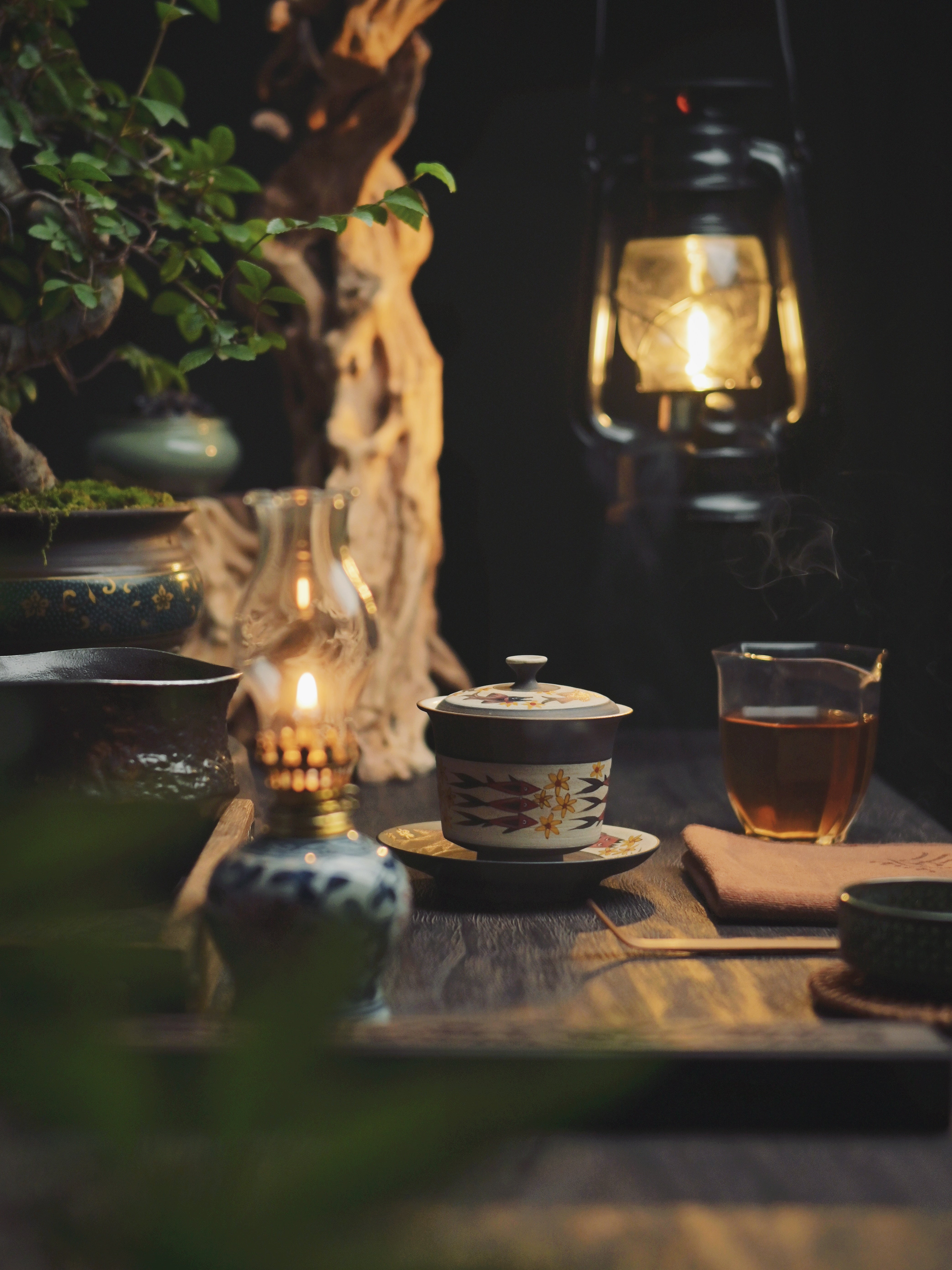 jingdezhen handcrafted the stone age – Stone Age Fish Totem Gaiwan – Primitive Elegance Reborn by Kungfuyang, view 4-2