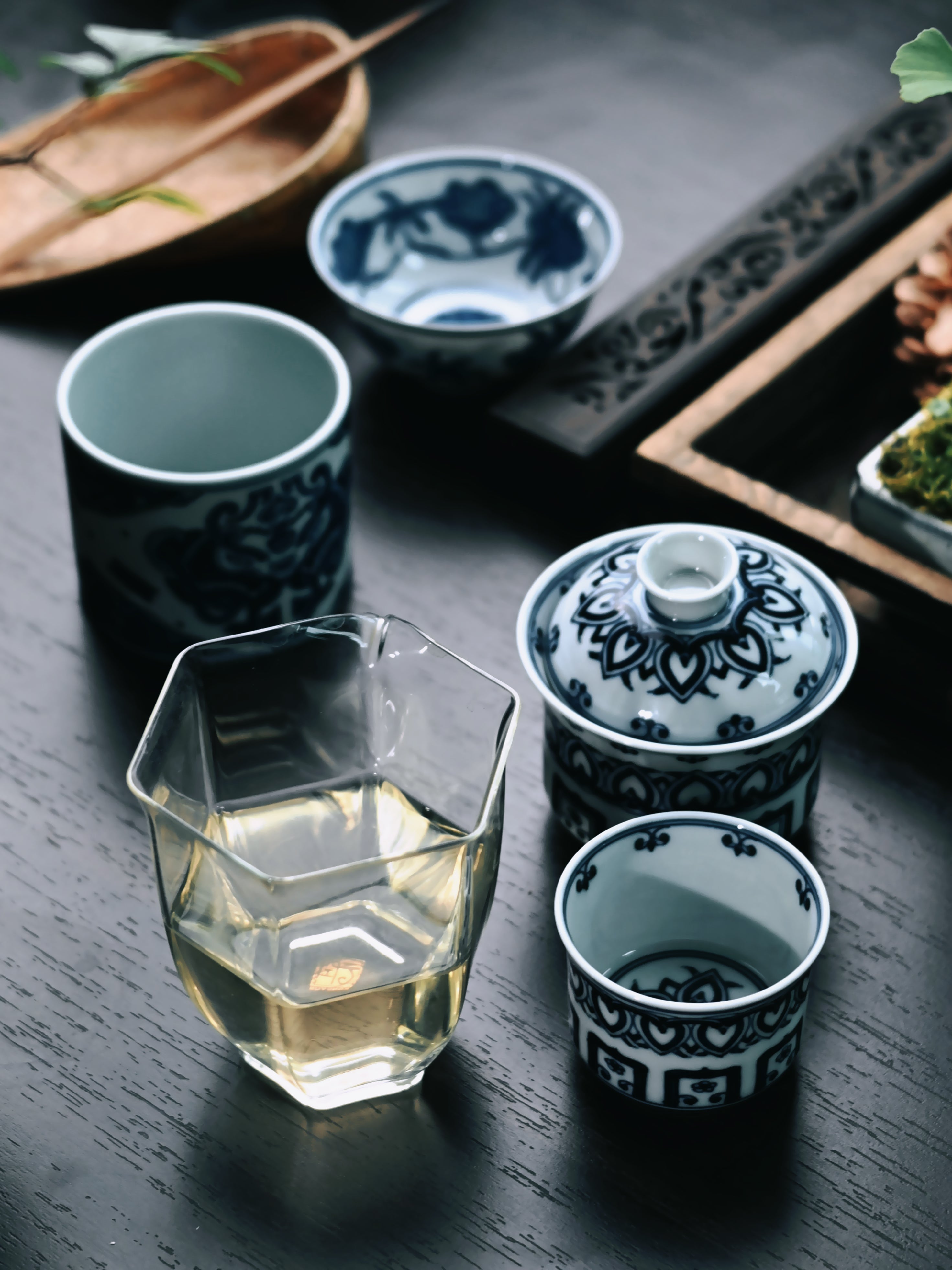 jingdezhen handmade blue and white – Jingdezhen Handmade Blue and White Baoxiang Gaiwan Set by Kungfuyang, view 4-2