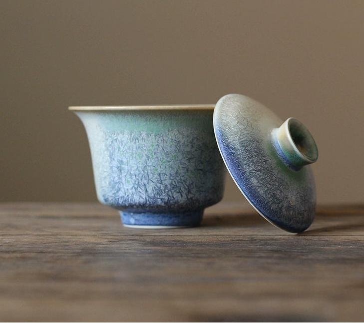 jingdezhen handmade pine needle kiln – Jingdezhen “Pine Needle” Kiln-Change Gaiwan by Kungfuyang