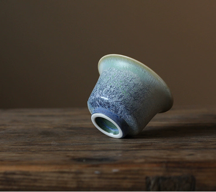 jingdezhen kiln transmutation pine needle – Jingdezhen “Pine Needle” Kiln-Change Gaiwan by Kungfuyang