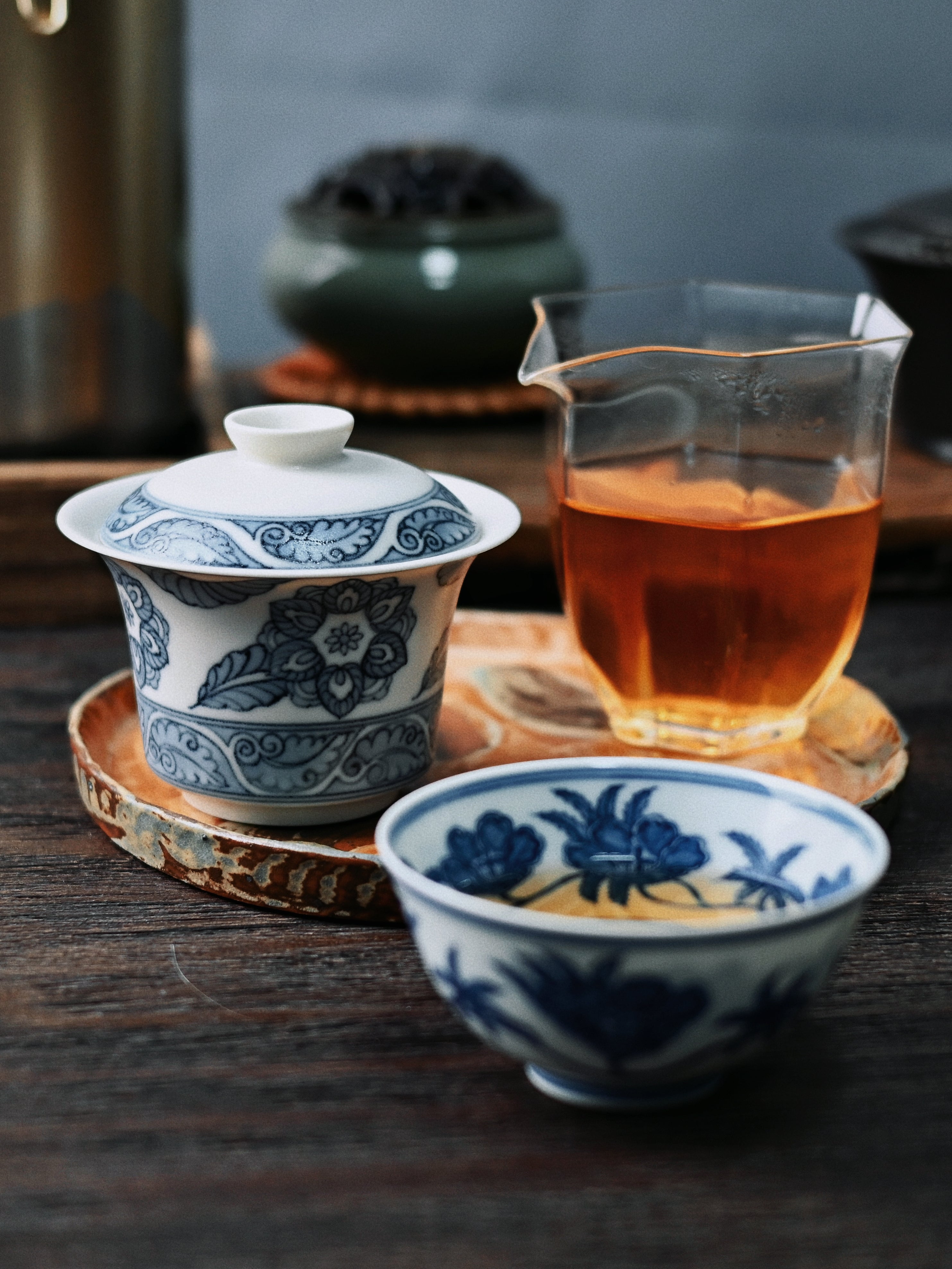 jingdezhen porcelian blue and white matte – Jingdezhen Blue and White Matte Glaze Gaiwan by Kungfuyang