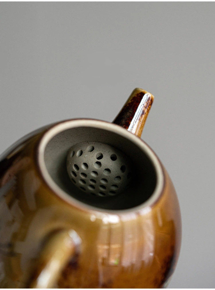 jingdezhen underglaze crane ceramic teapot – Jingdezhen Wood-Fired Hand-Painted Crane Underglaze Dragon-Egg by Kungfuyang