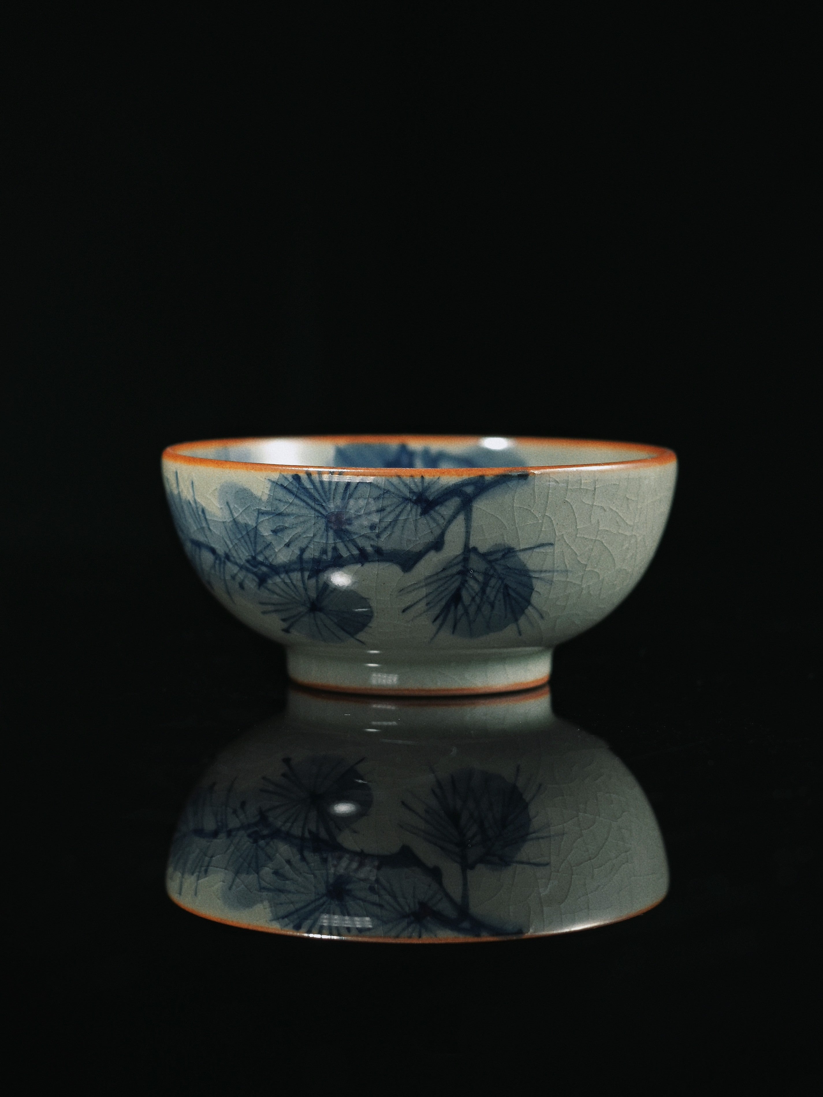 jingdezhen underglaze painting master cup – Jingdezhen Hand-Painted Underglaze Pine and Crane Pu-erh by Kungfuyang