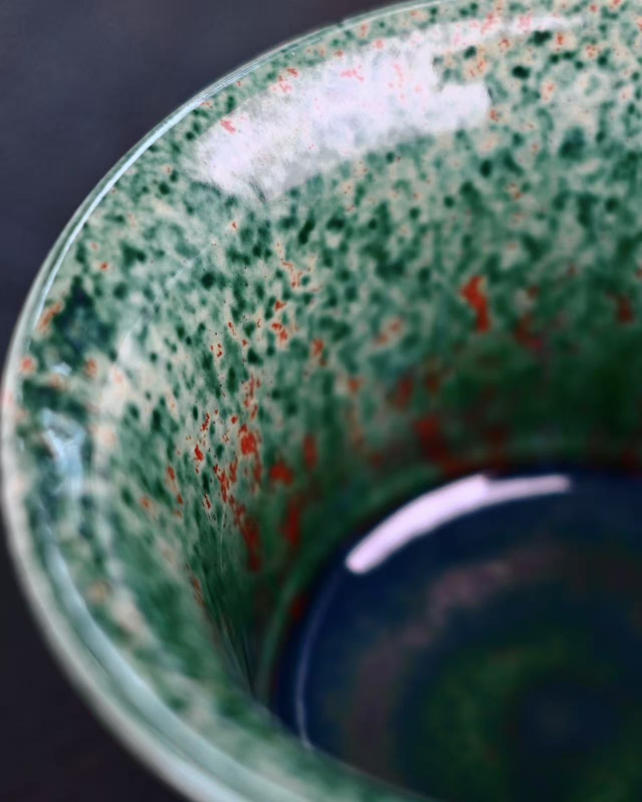 jun kiln glaze alchemy – Jun Ware Green Flambé Gaiwan – A Whisper of Enchanted Forests by Kungfuyang
