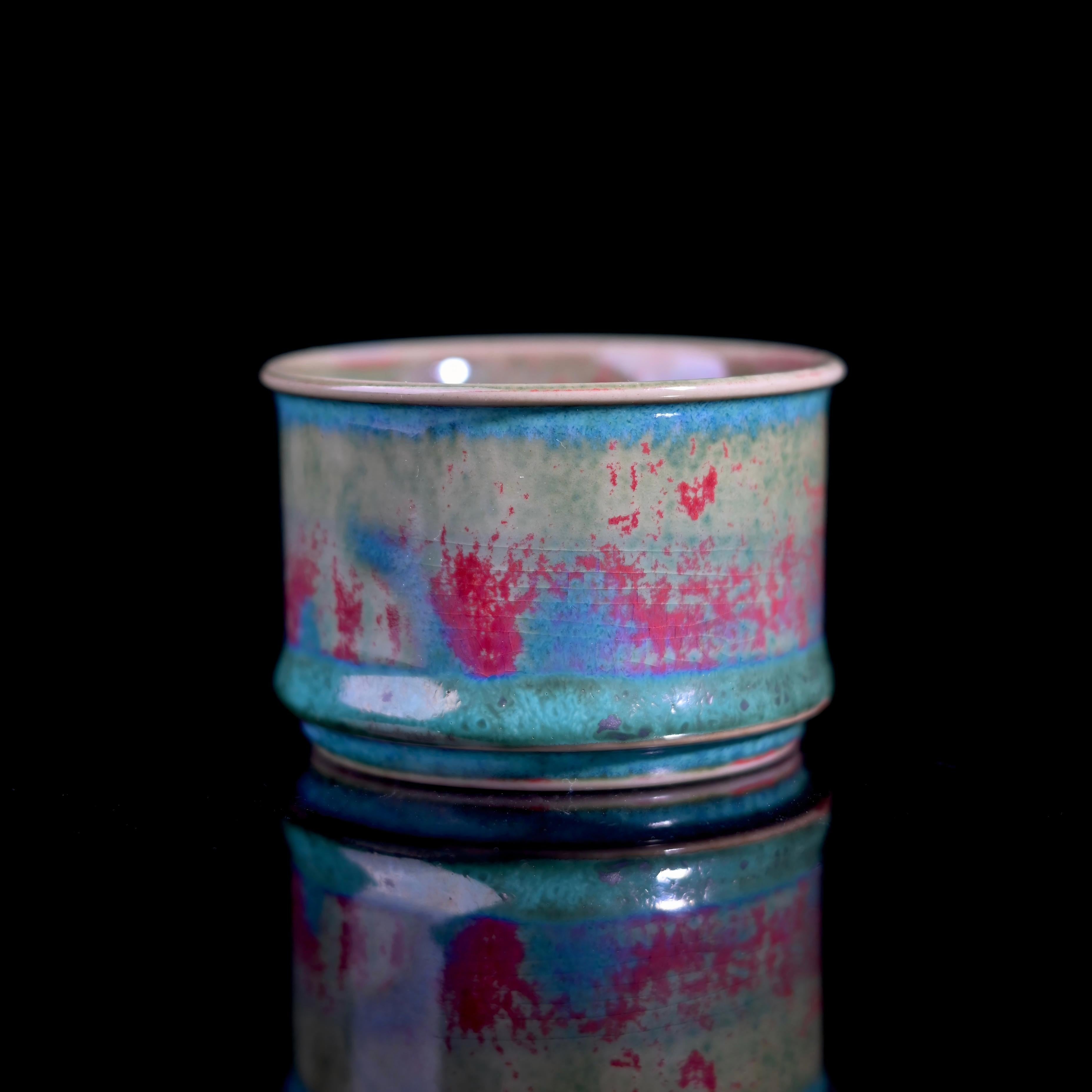 jun kiln glaze transformed tea set – Jun Kiln "Bamboo Rhythm" Teacup by Kungfuyang