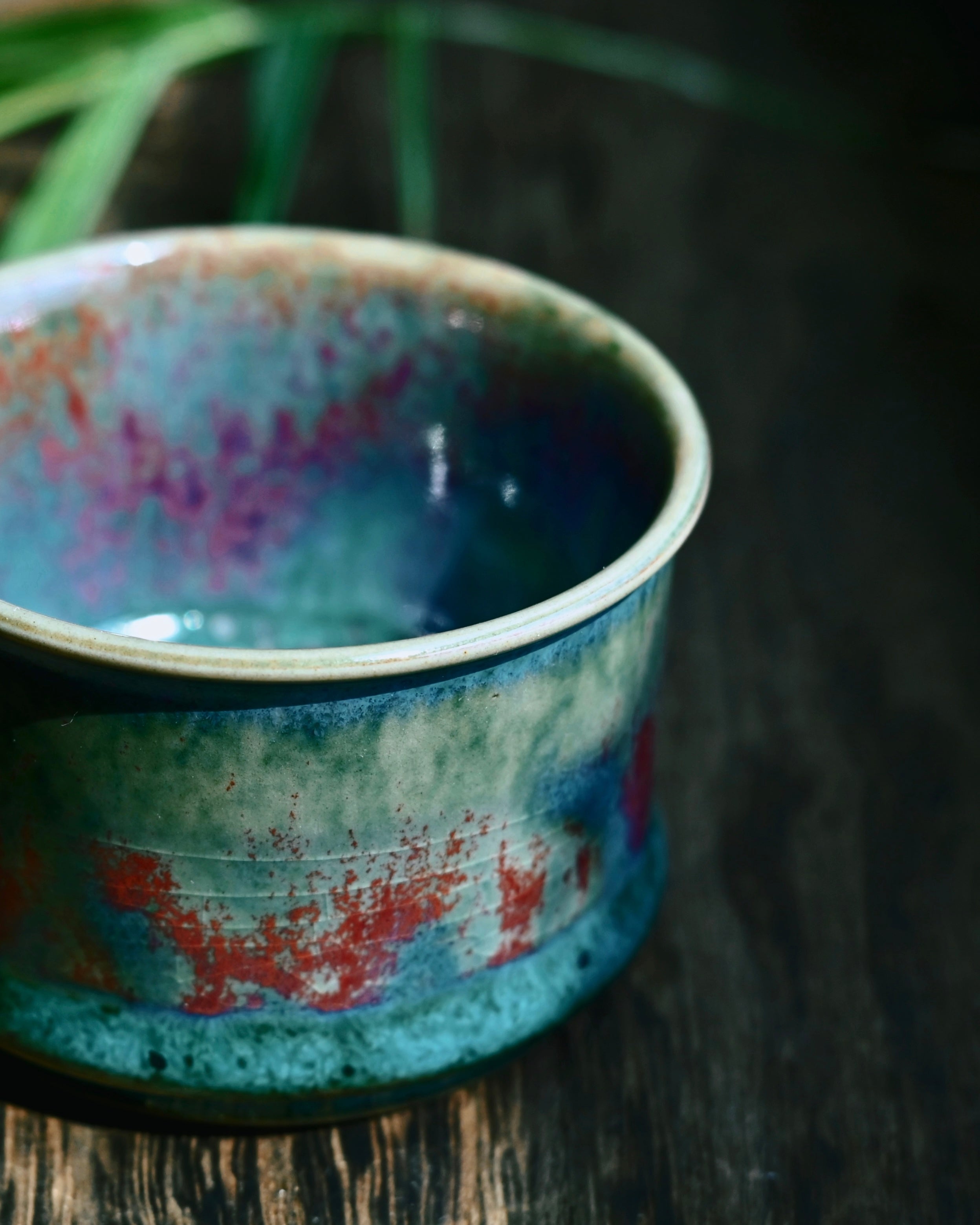 jun kiln porcelain glaze teacup – Jun Kiln "Bamboo Rhythm" Teacup by Kungfuyang