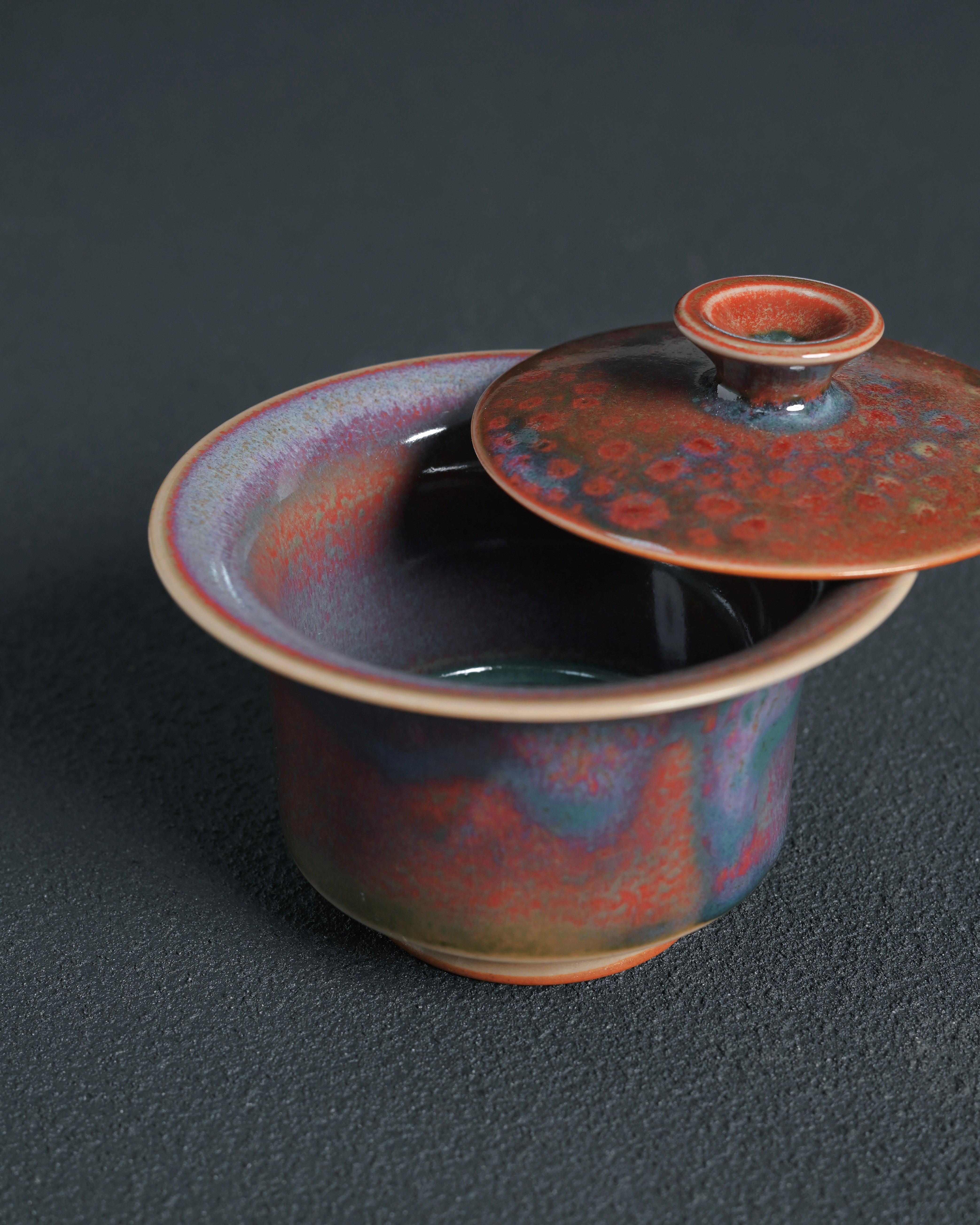 jun ware porcelain lidded bowl – Jun Ware Horse-Shoe Shape Gaiwan 120ml by Kungfuyang