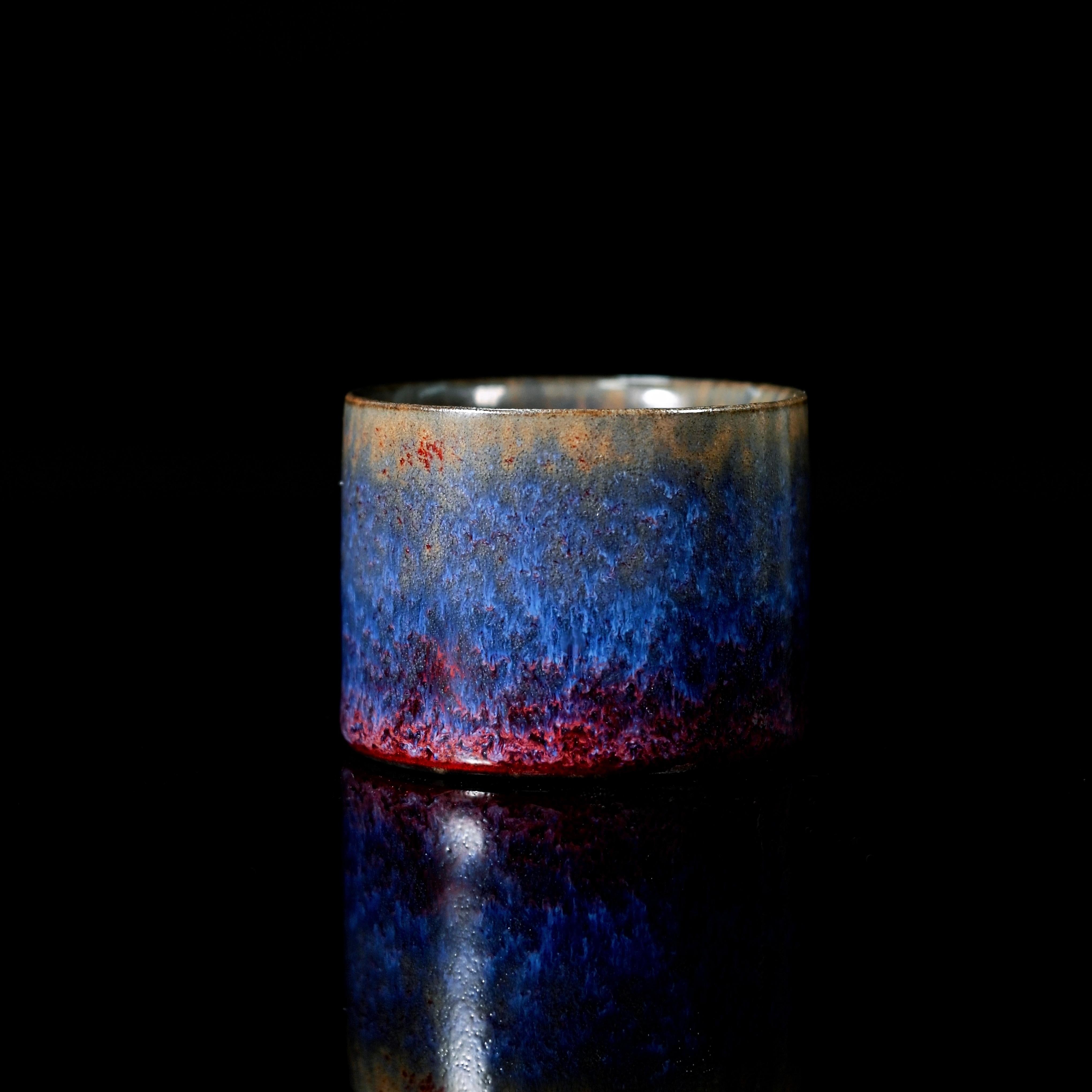 jun ware purple cup – Jun Ware Purple Glaze Thumb-Ring Cup 50ml by Kungfuyang