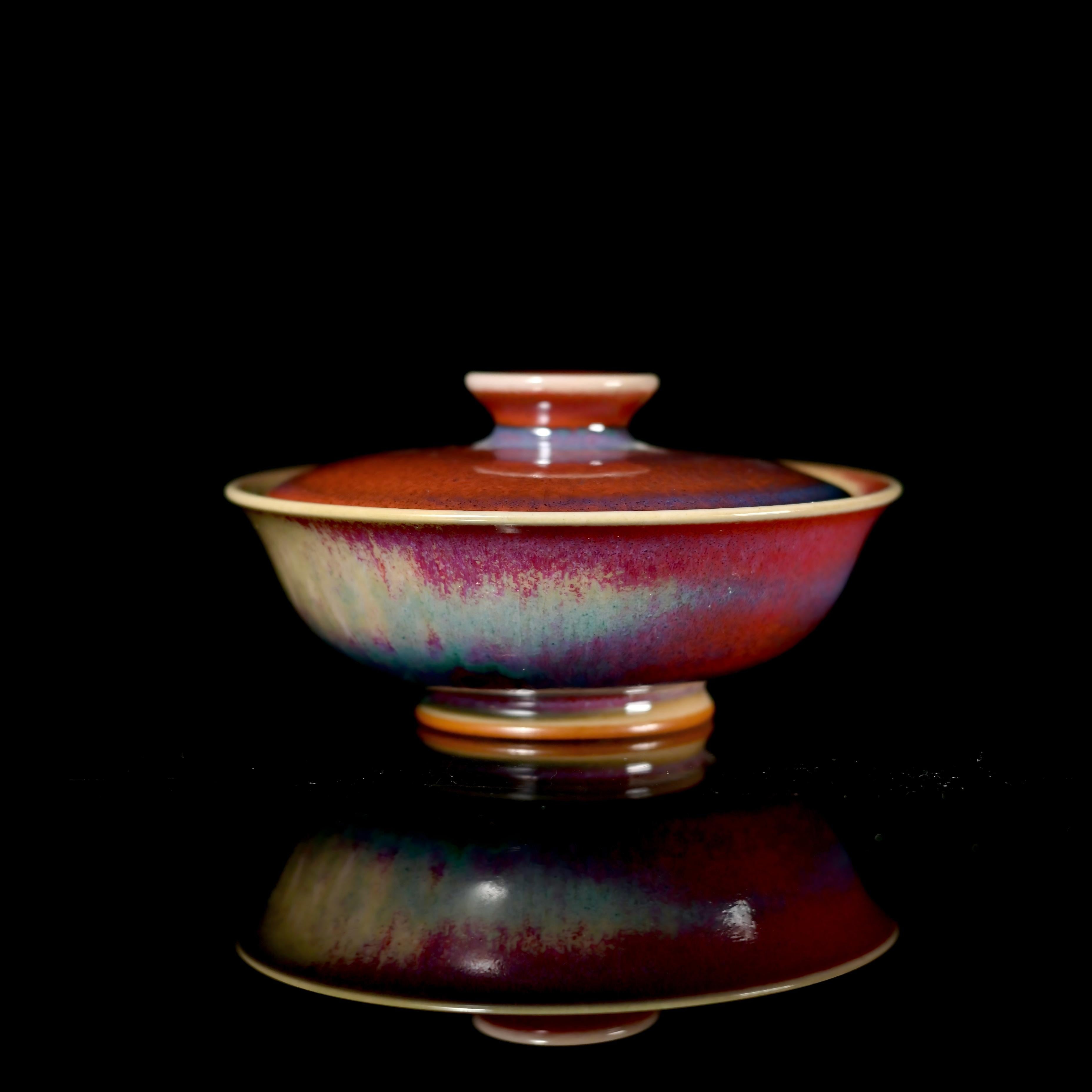 jun ware wide rim gaiwan – Jun Ware Wide-Rim Gaiwan 100ml – Handmade Chinese by Kungfuyang